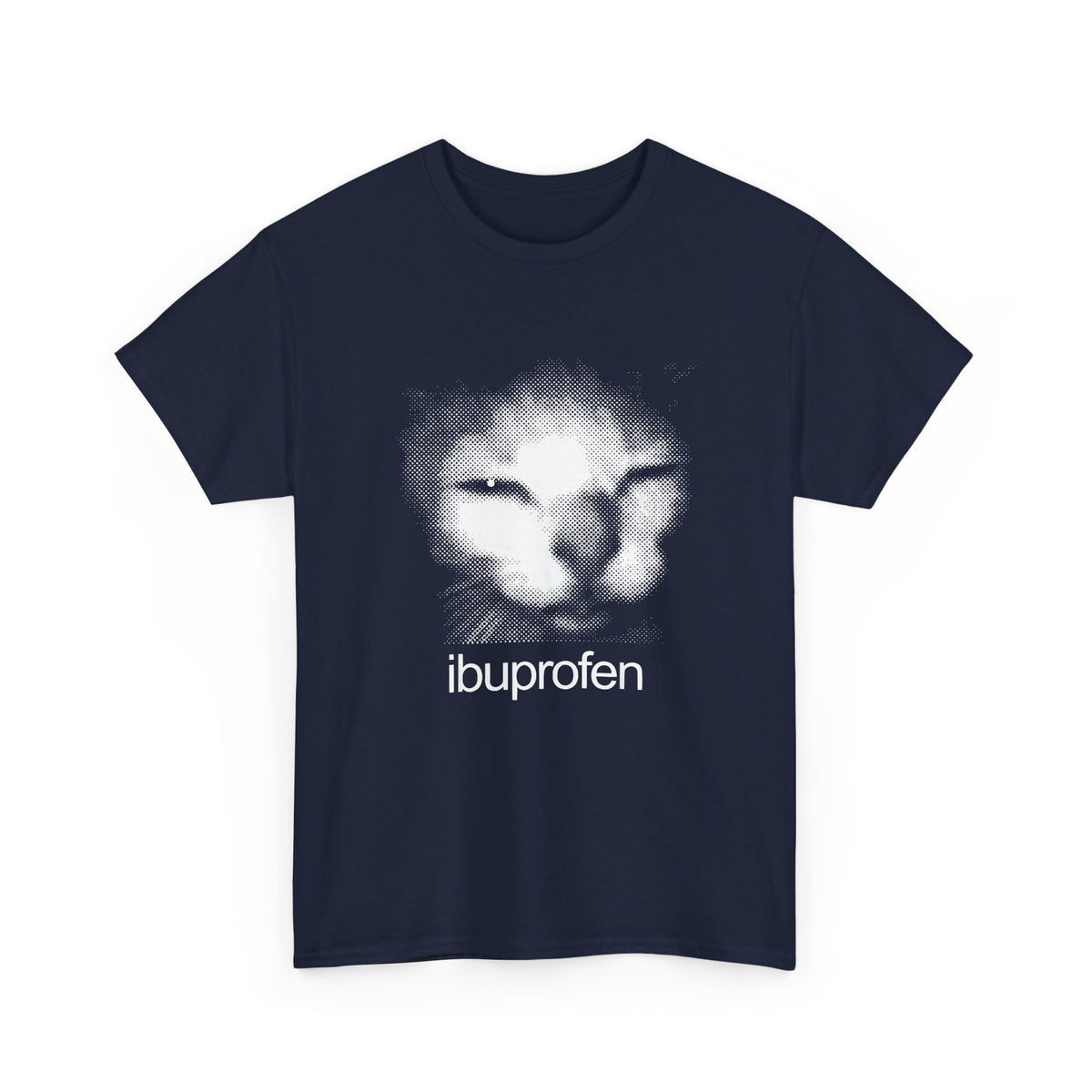 Funny Cat Meme Ibuprofen T-Shirt Humorous Pain Relief Graphic Tee