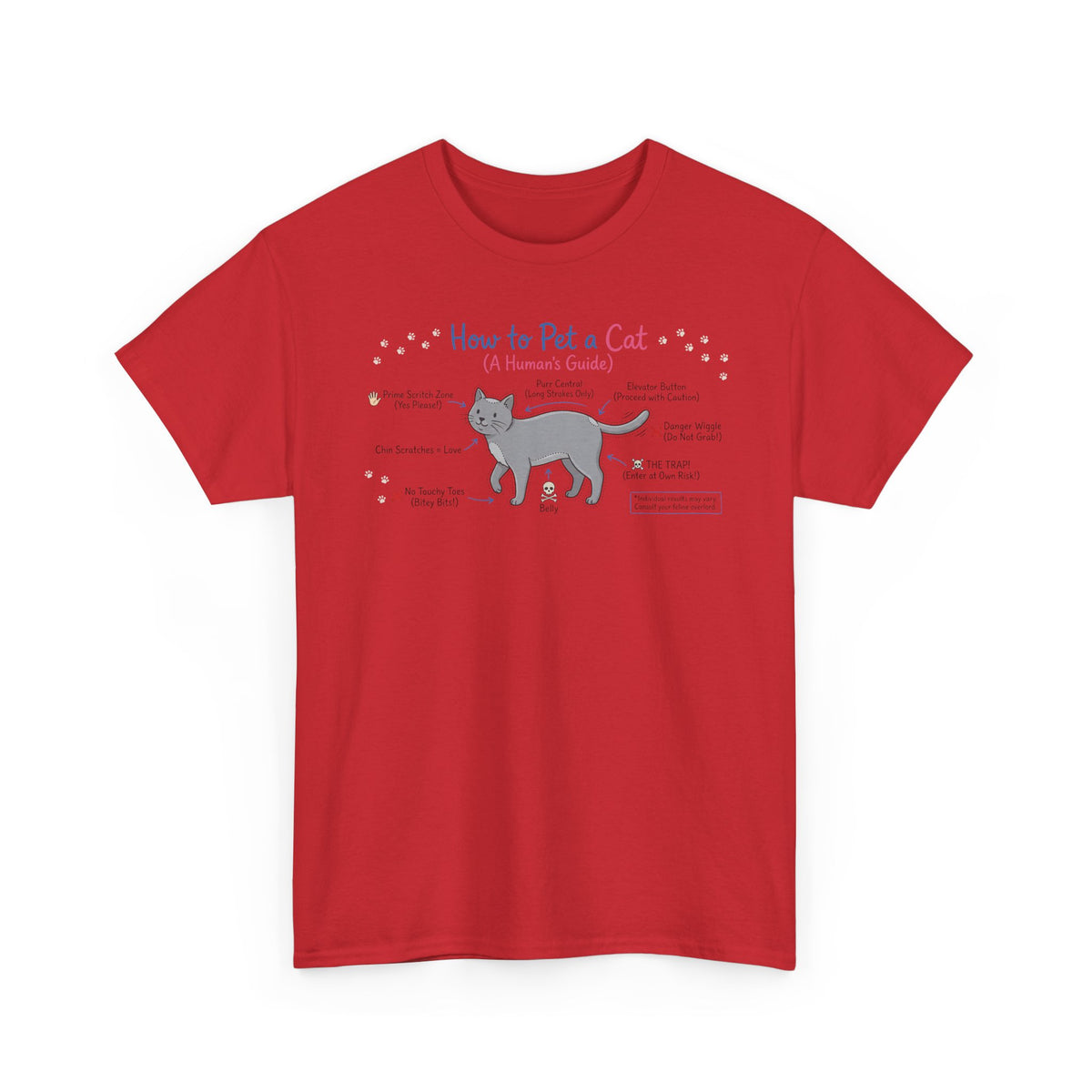 How To Pet A Cat T-Shirt — Funny Cat Care Tee for Cat Lovers