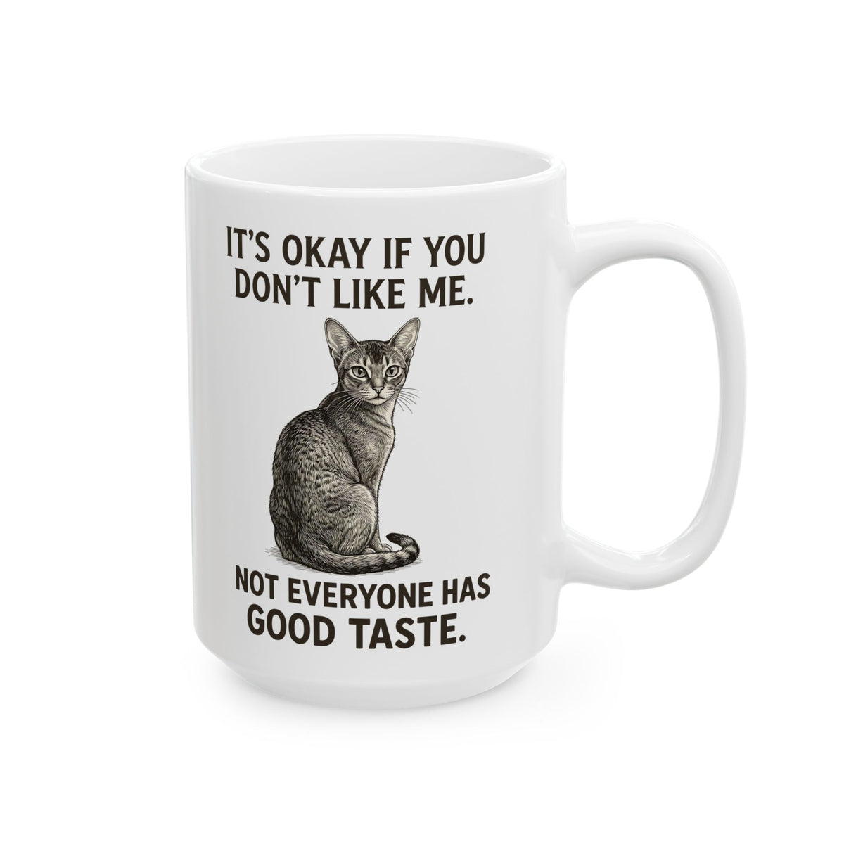 Sassy Cat 'It's Okay If You Don't Like Me' Ceramic Mug