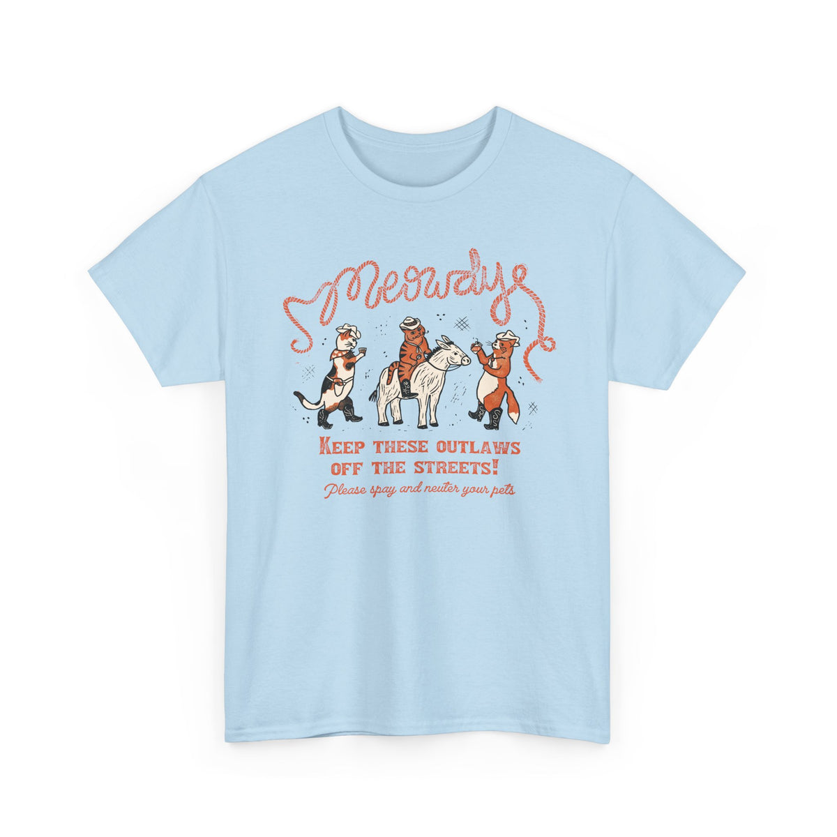 Meowdy Cat T-Shirt — Funny Cowgirl Cat Tee