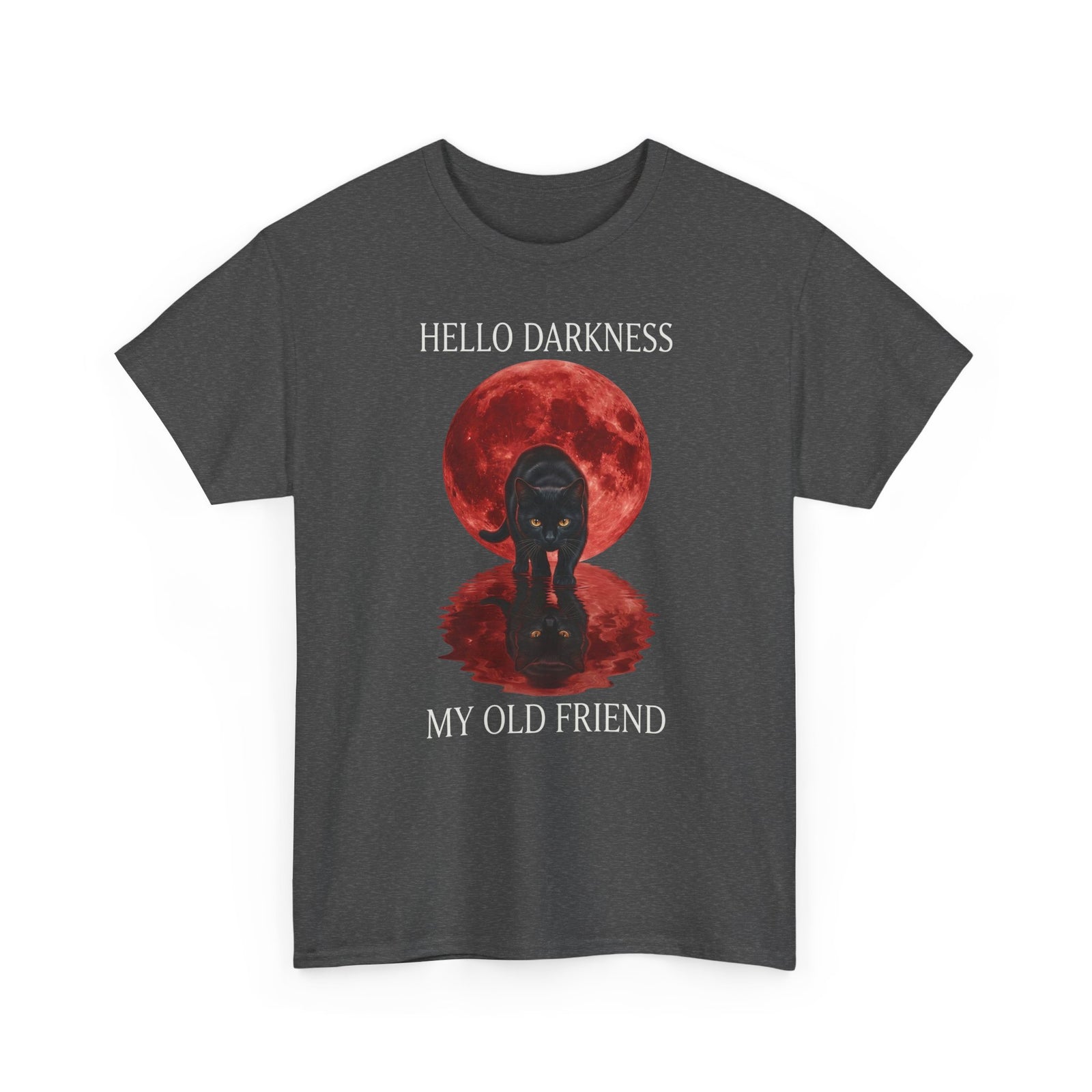 Hello Darkness My Old Friend Black Cat T-Shirt