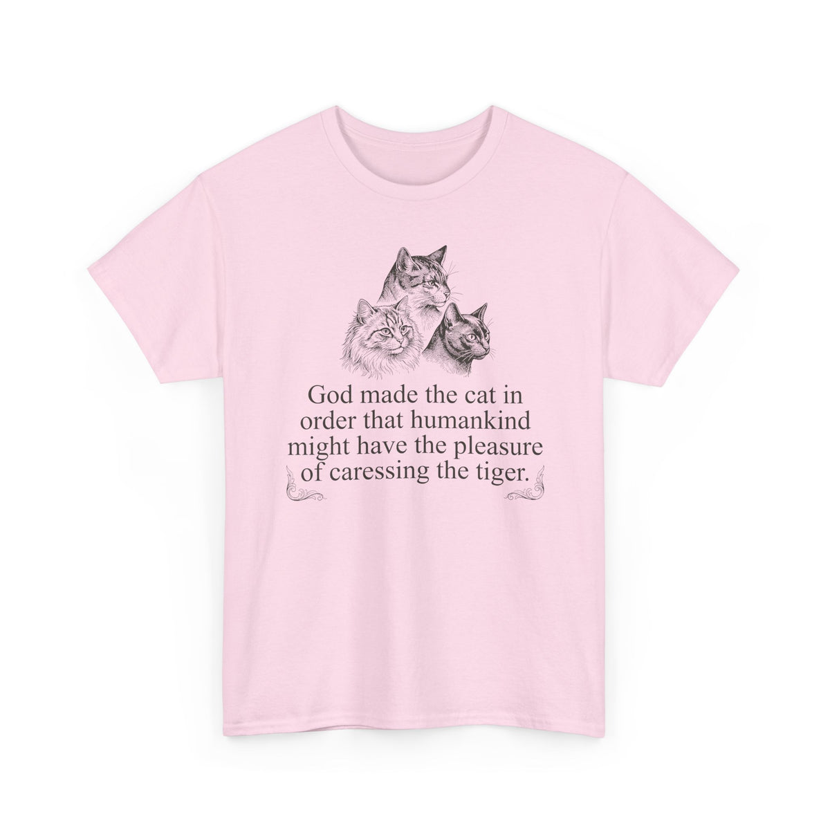 Vintage Sketch Cats with "God made the cat... Shirt