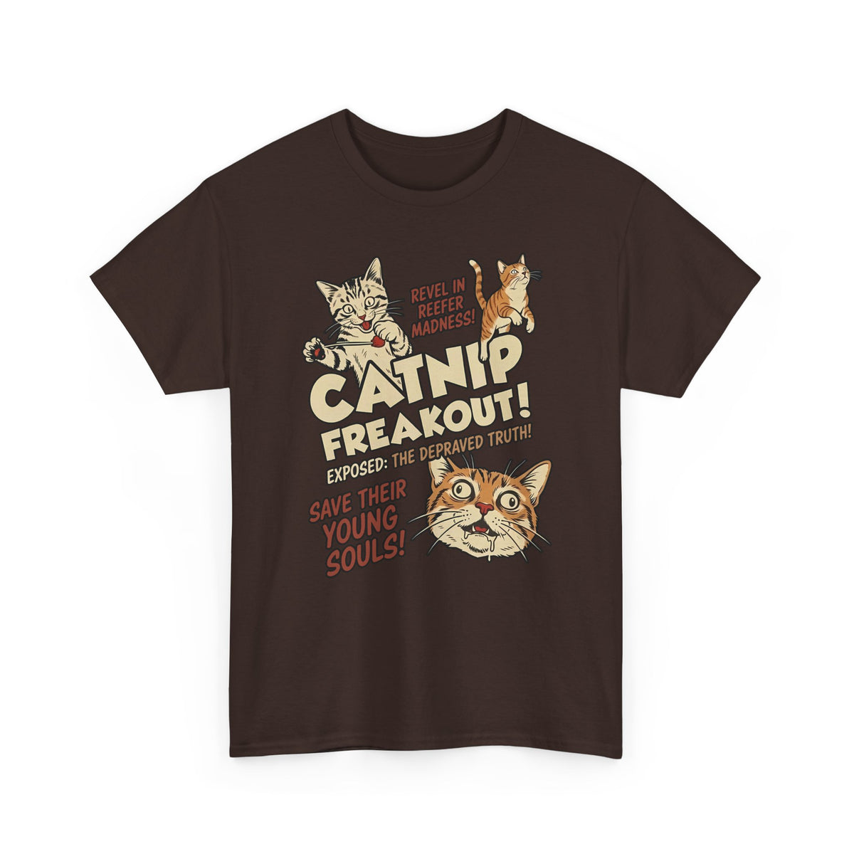 Catnip Freakout T-Shirt — Funny Cat Lover Tee