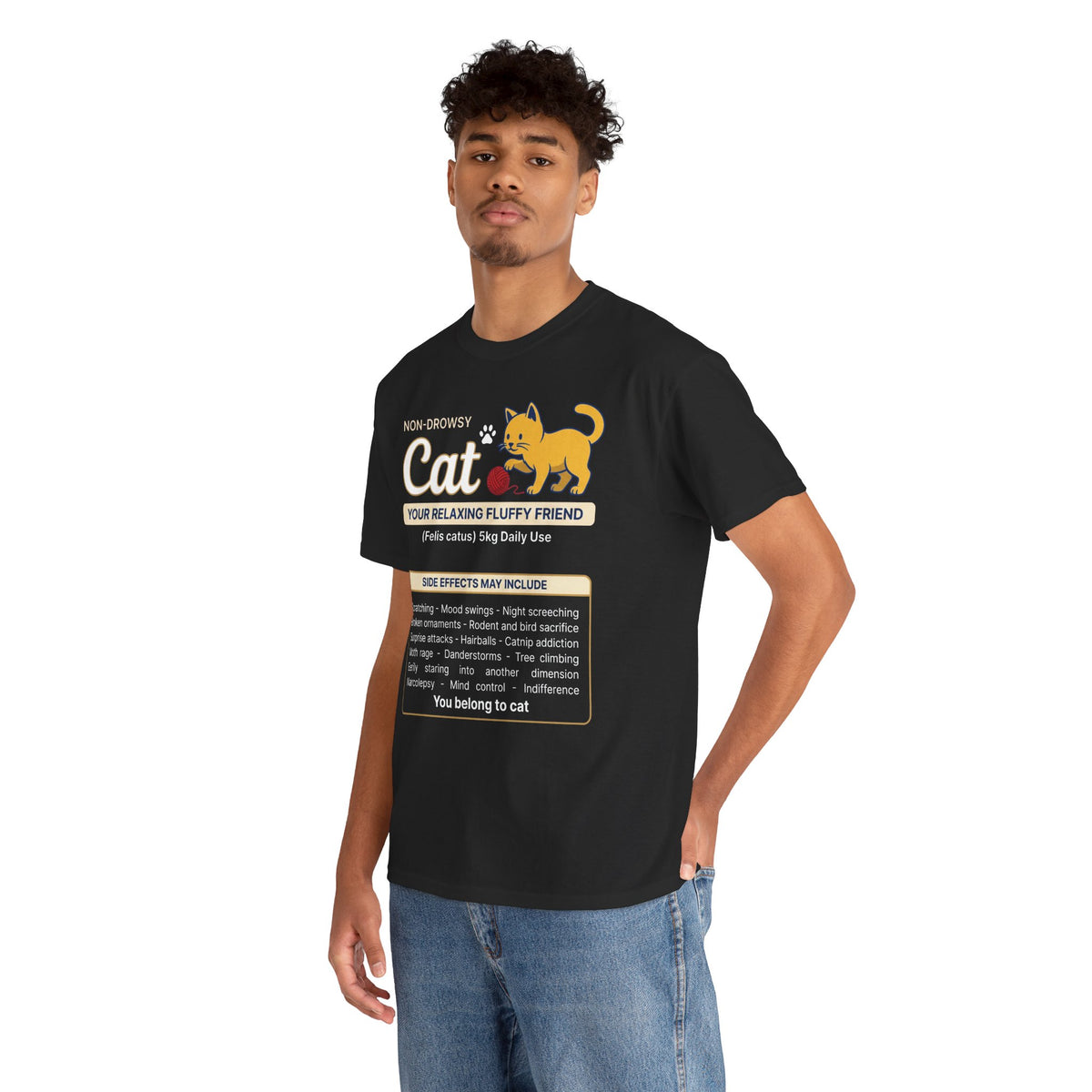 Non-Drowsy Cat Funny Prescription Graphic Tee
