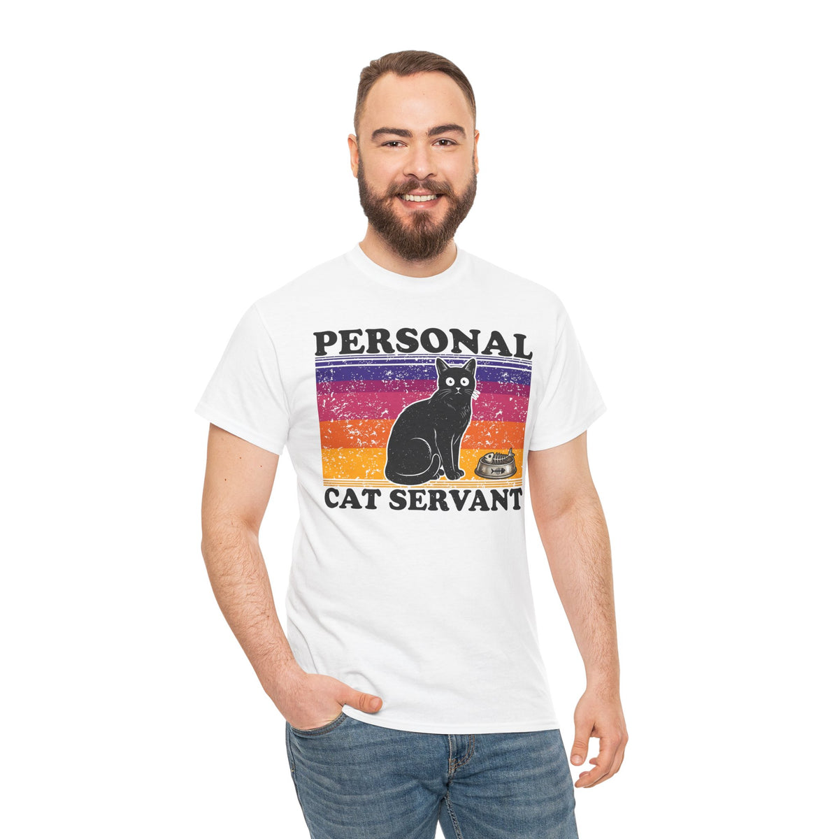 Personal Cat Servant T-Shirt — Funny Cat Lover Tee