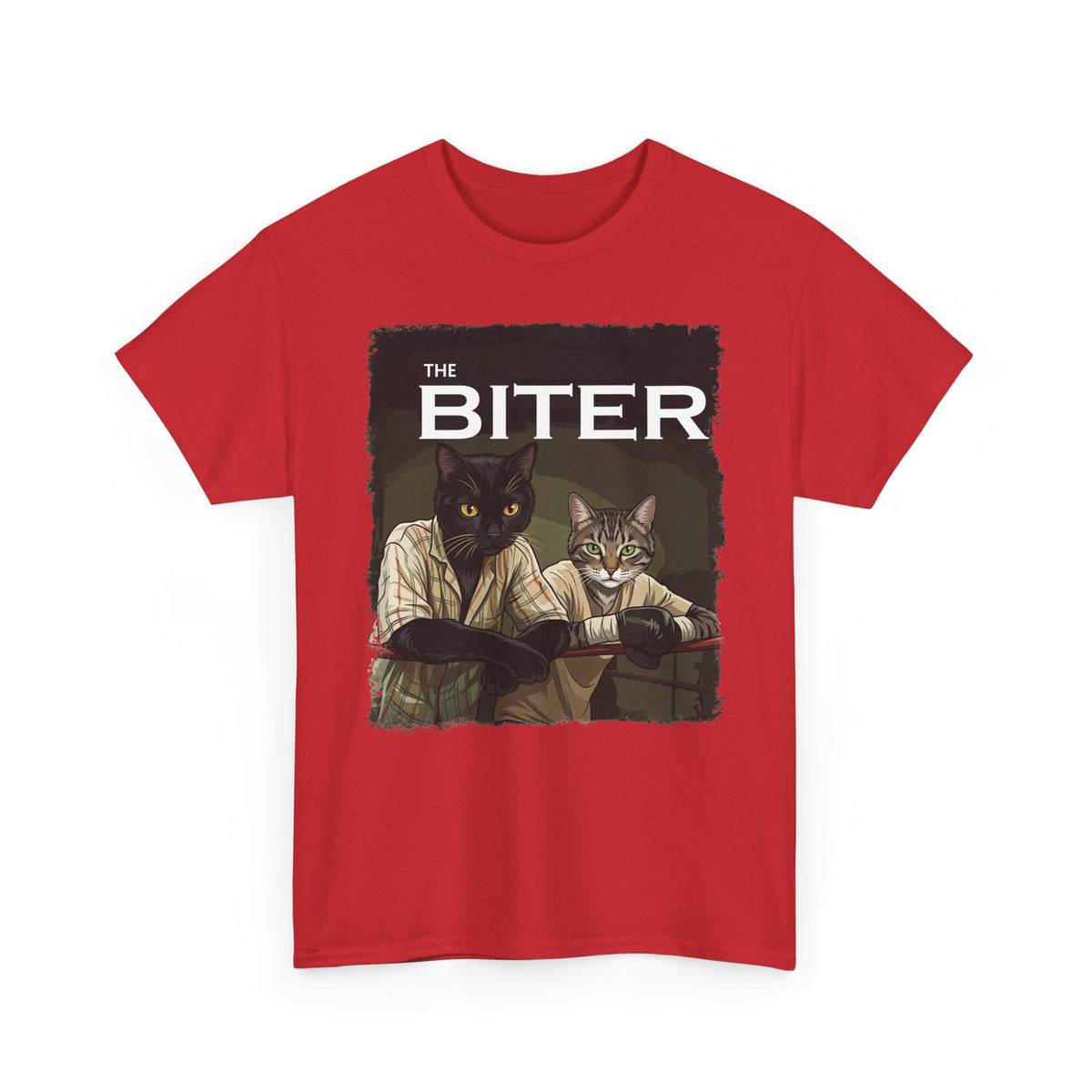 The Biter Cat T-Shirt — Retro Boxing Cats Graphic Tee