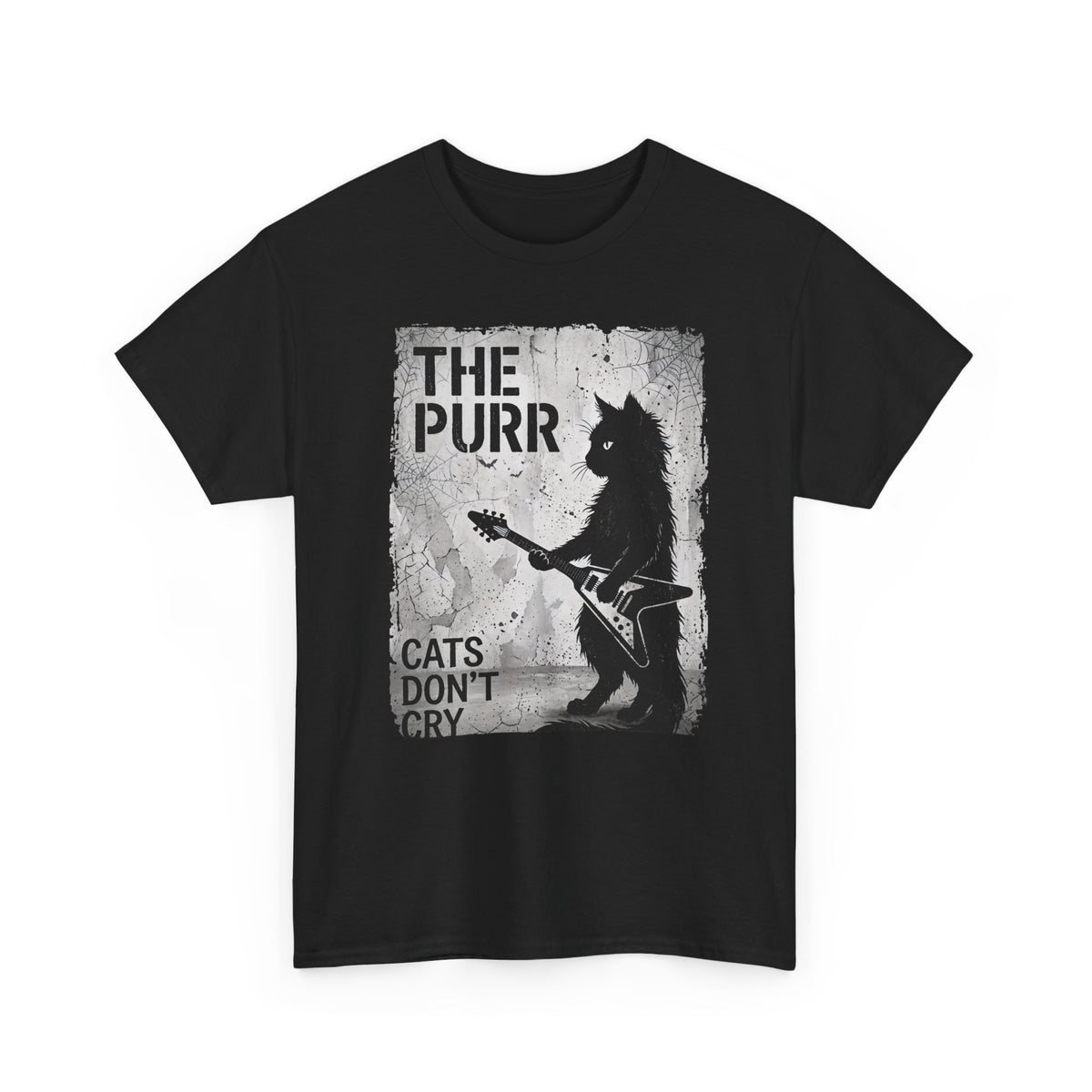 Purr Cats Don't Cry T-Shirt — Cute Cat Graphic Tee