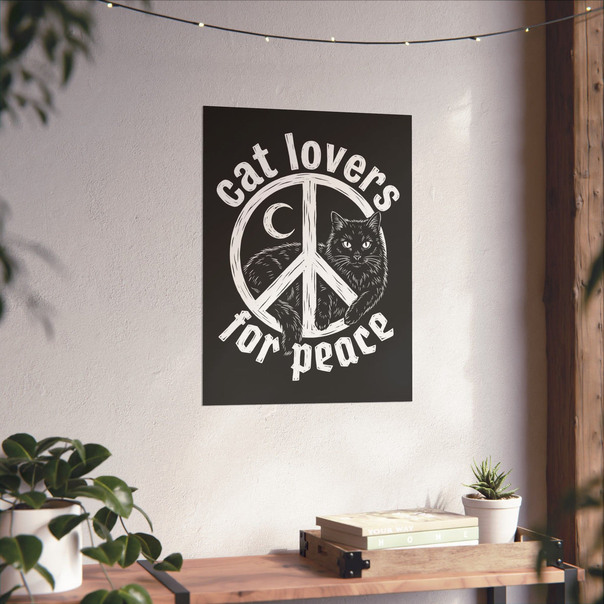Cat Lovers For Peace Poster