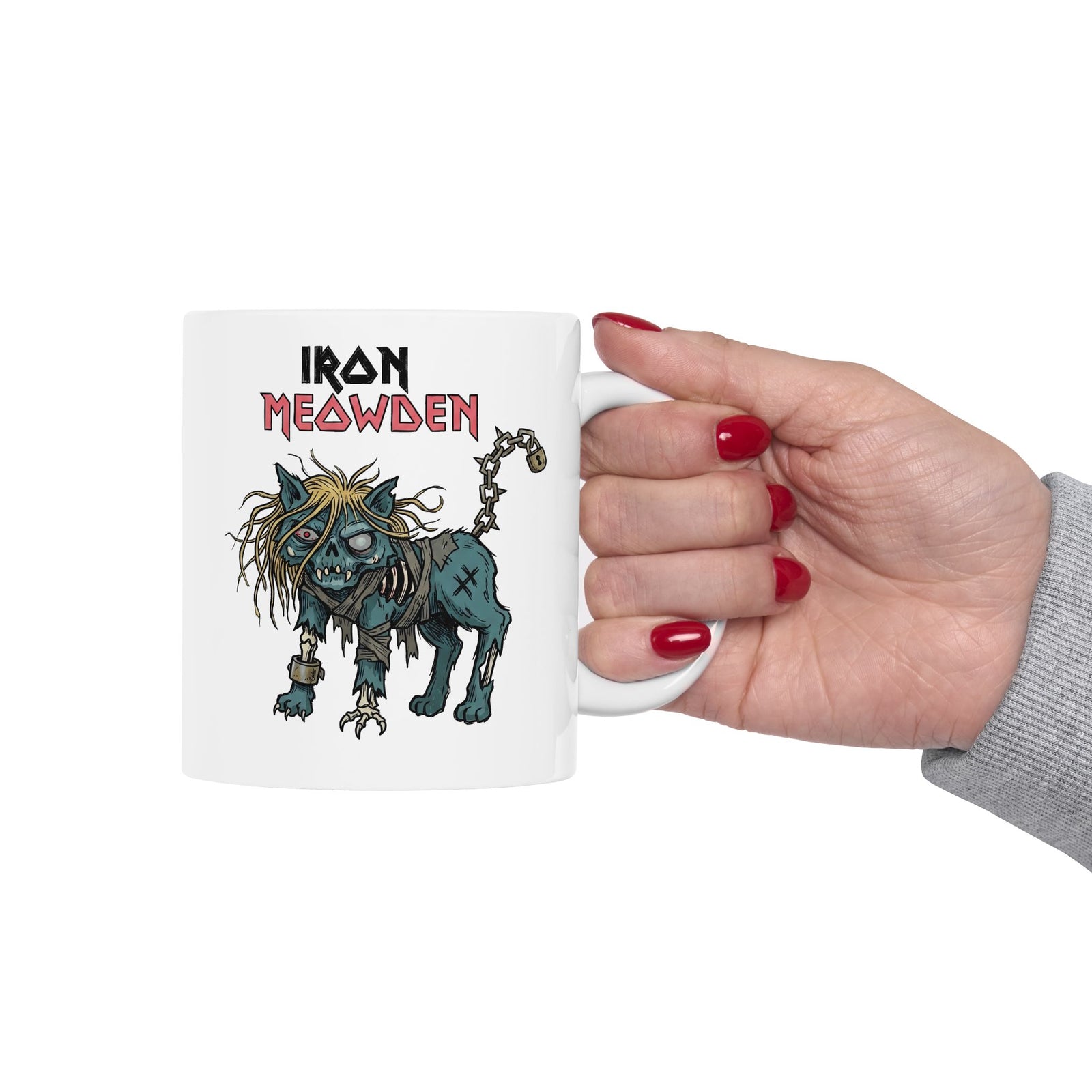 Cat Rock Hip Hop Ceramic Mug — Vintage Cat Band Graphic Mug