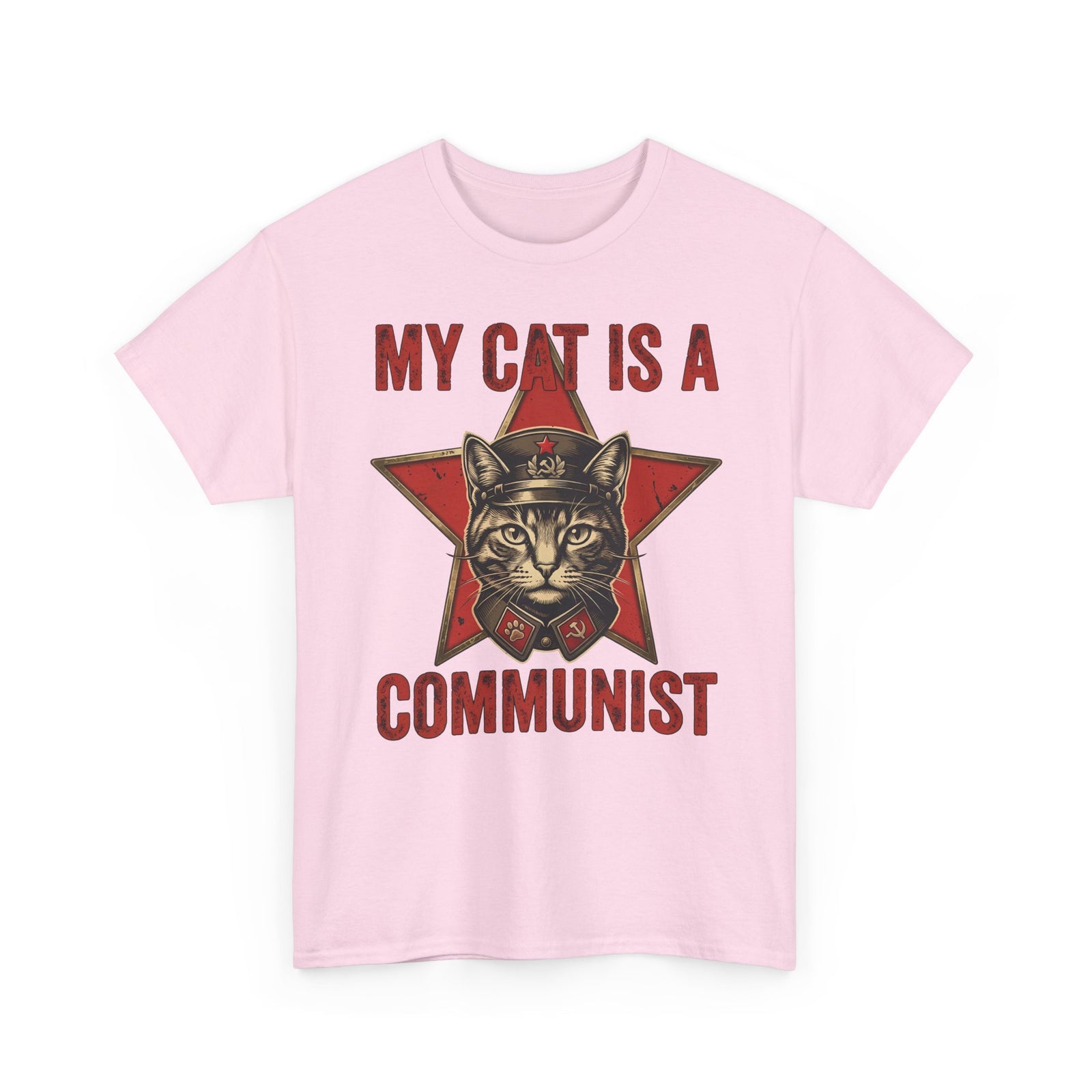 Communist Cat T-Shirt — "My Cat Is A Communist Cat" Funny Political Cat Tee