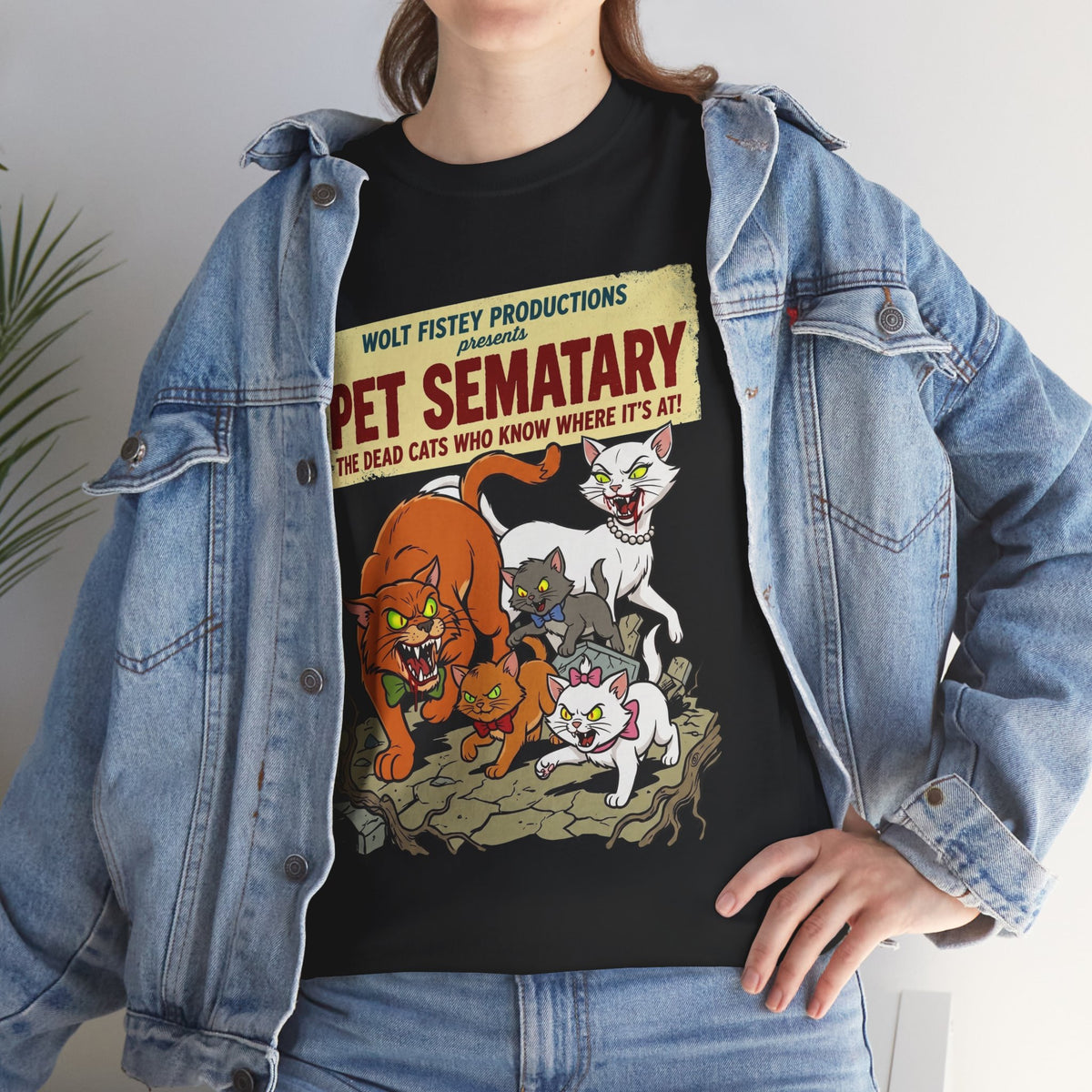 Retro Horror Cat T-Shirt