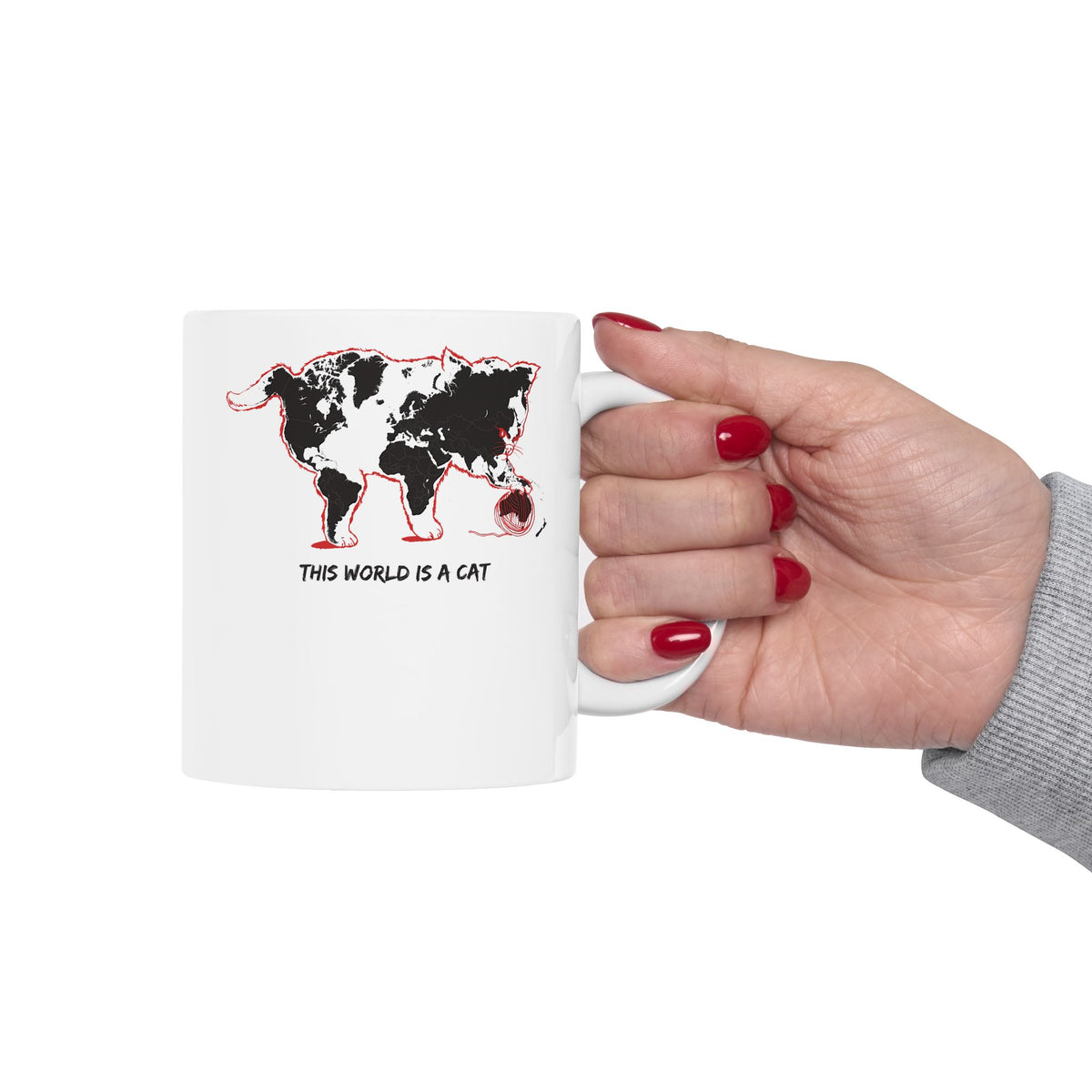 This World Is A Cat Ceramic Mug