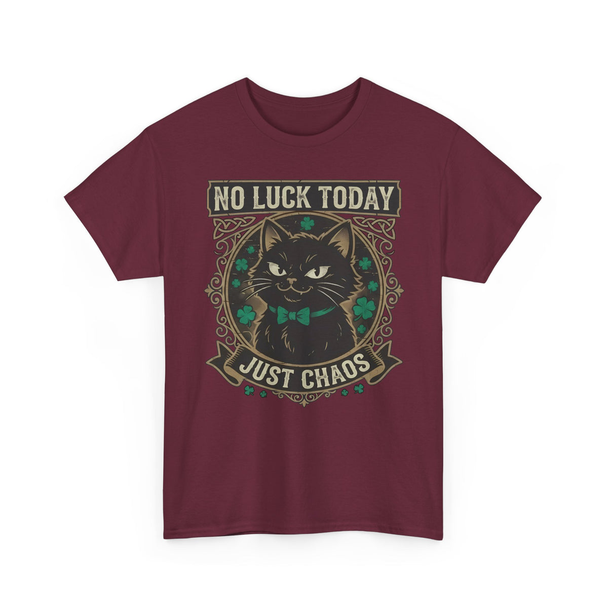 No Luck Today, Just Chaos — Black Cat T-Shirt