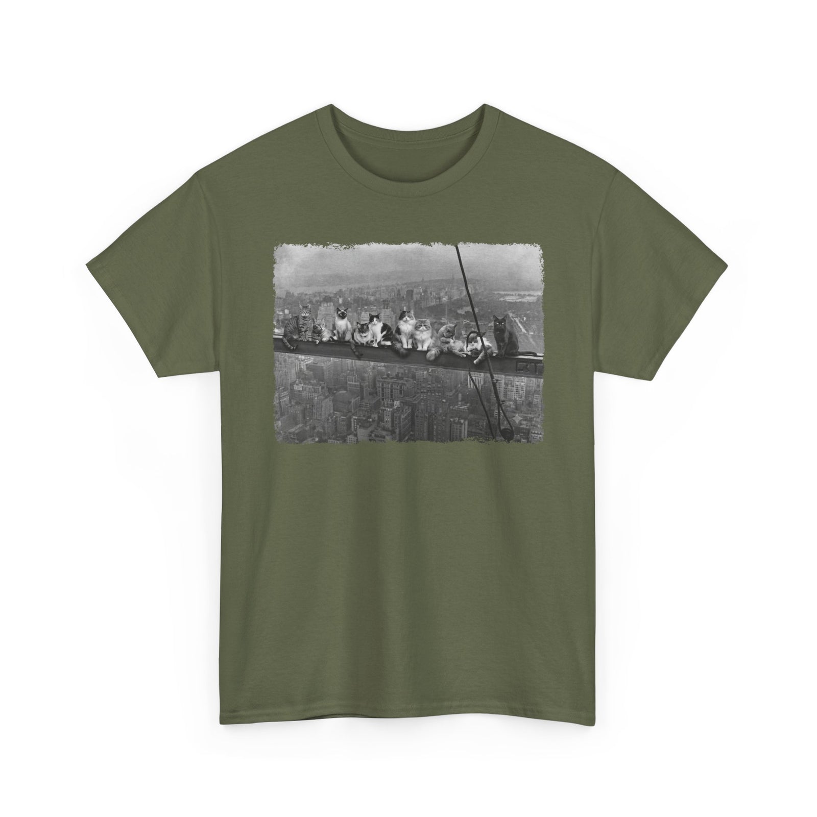 Skyscraper Cats T-Shirt — Urban Cat Skyline Tee