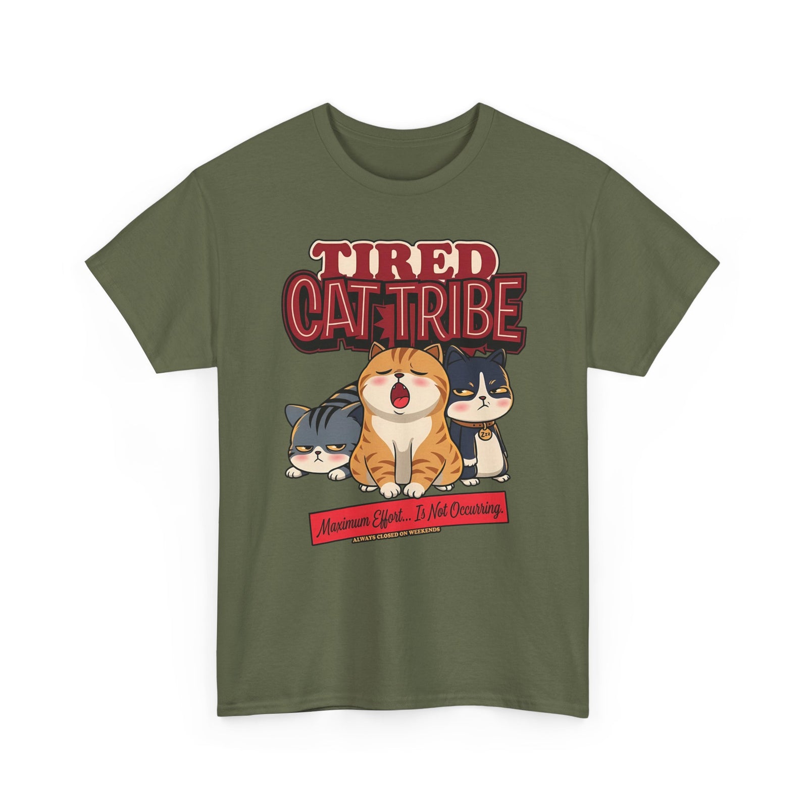 Tired Cat Tribe T-Shirt