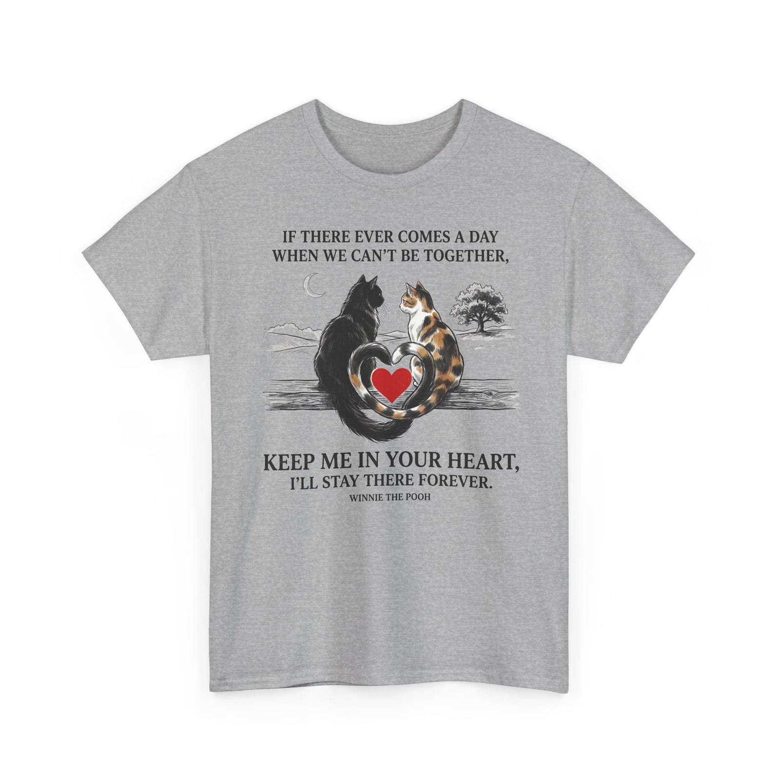 Cat Memorial T-Shirt — "Keep Me In Your Heart" Remembrance Tee