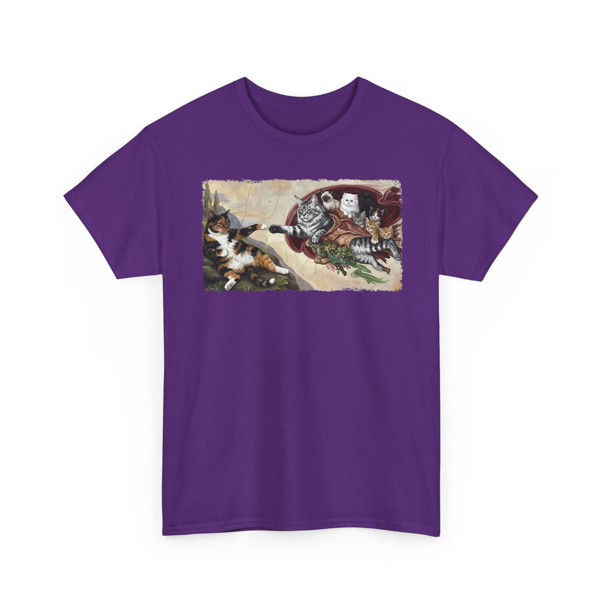 The Creation of Adam Cats T-Shirt