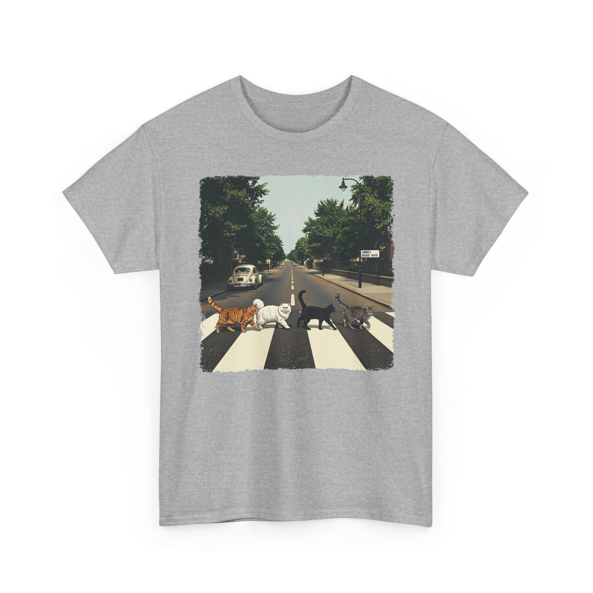 Cat Crossing Graphic Tee
