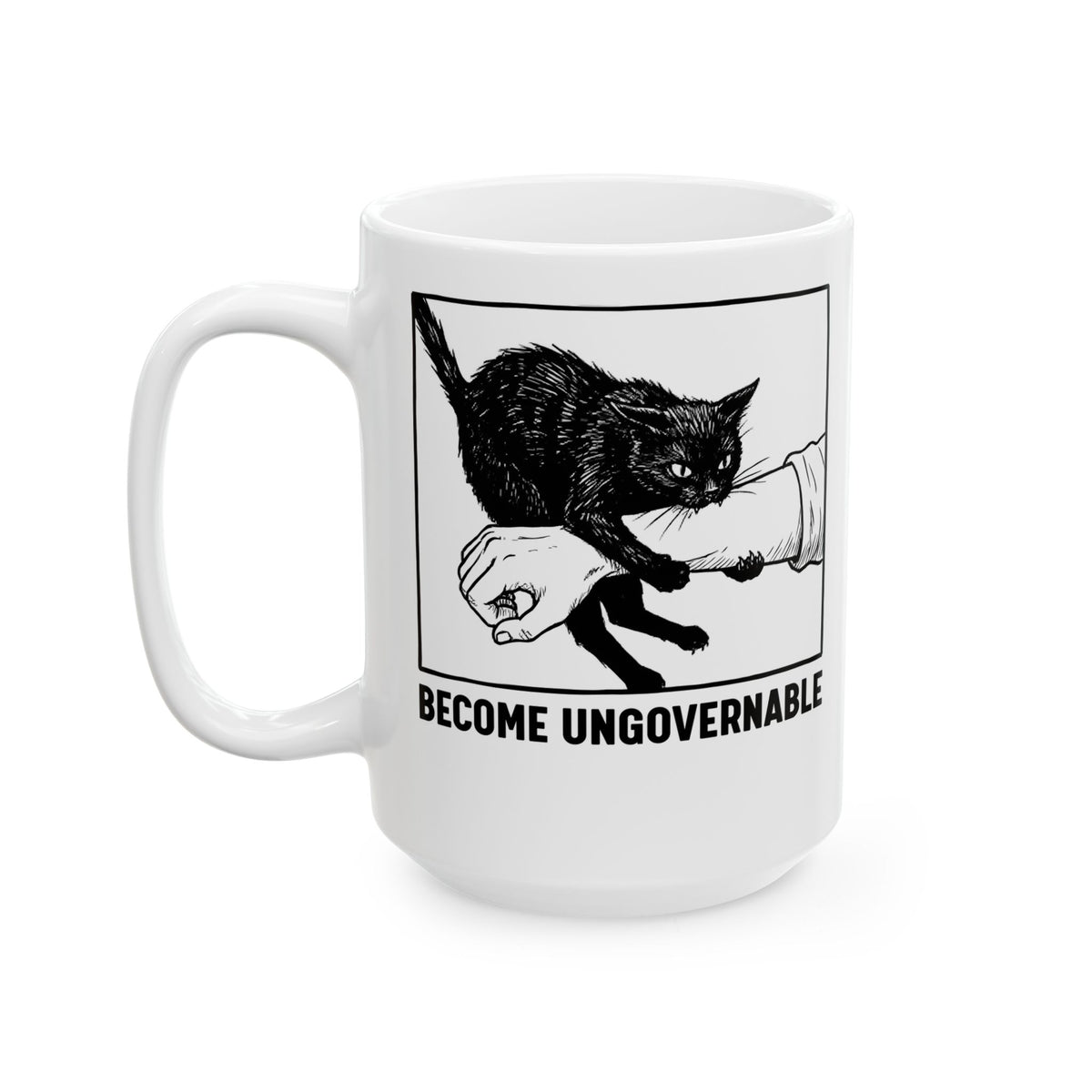 Become Ungovernable Cat Ceramic Mug