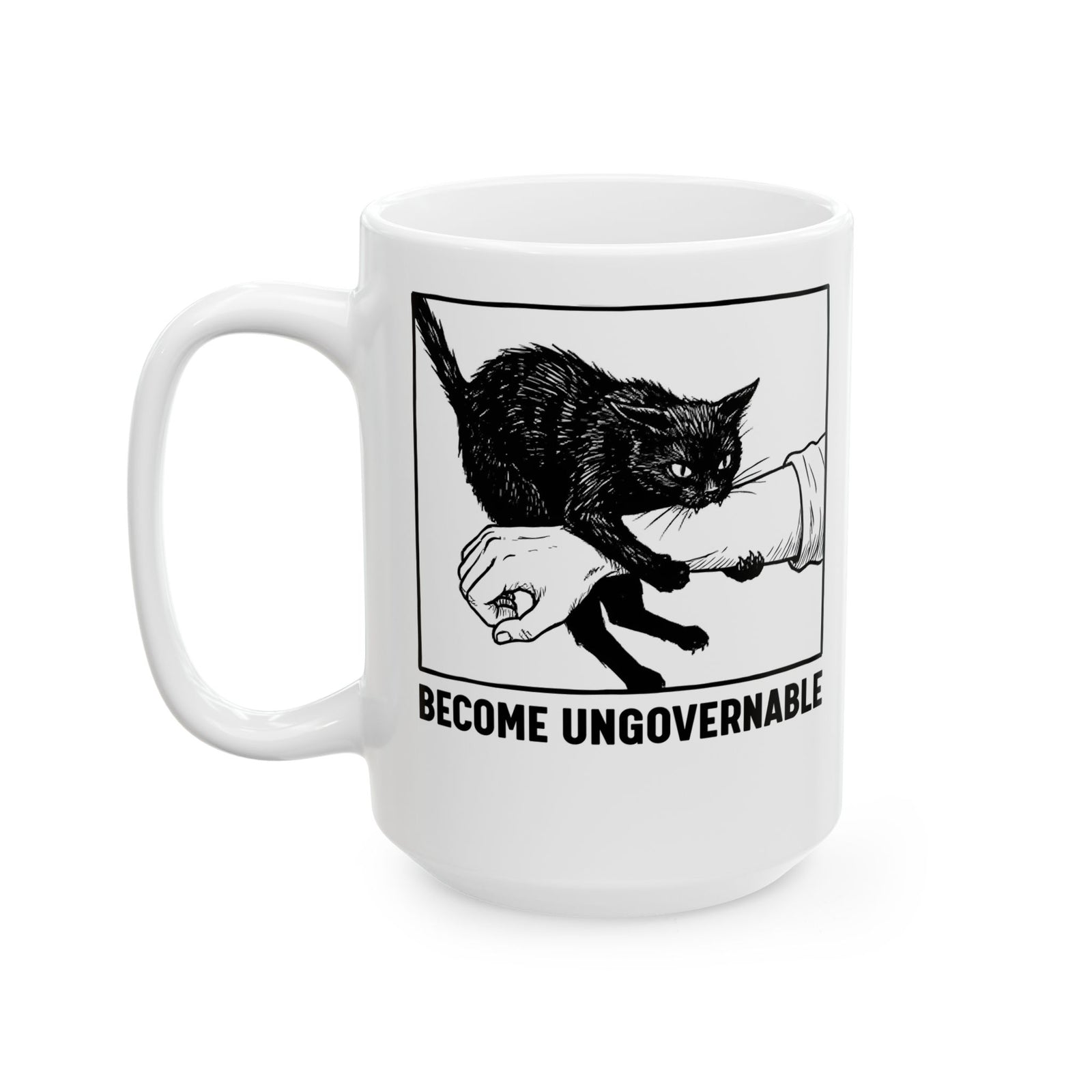 Become Ungovernable Cat Ceramic Mug