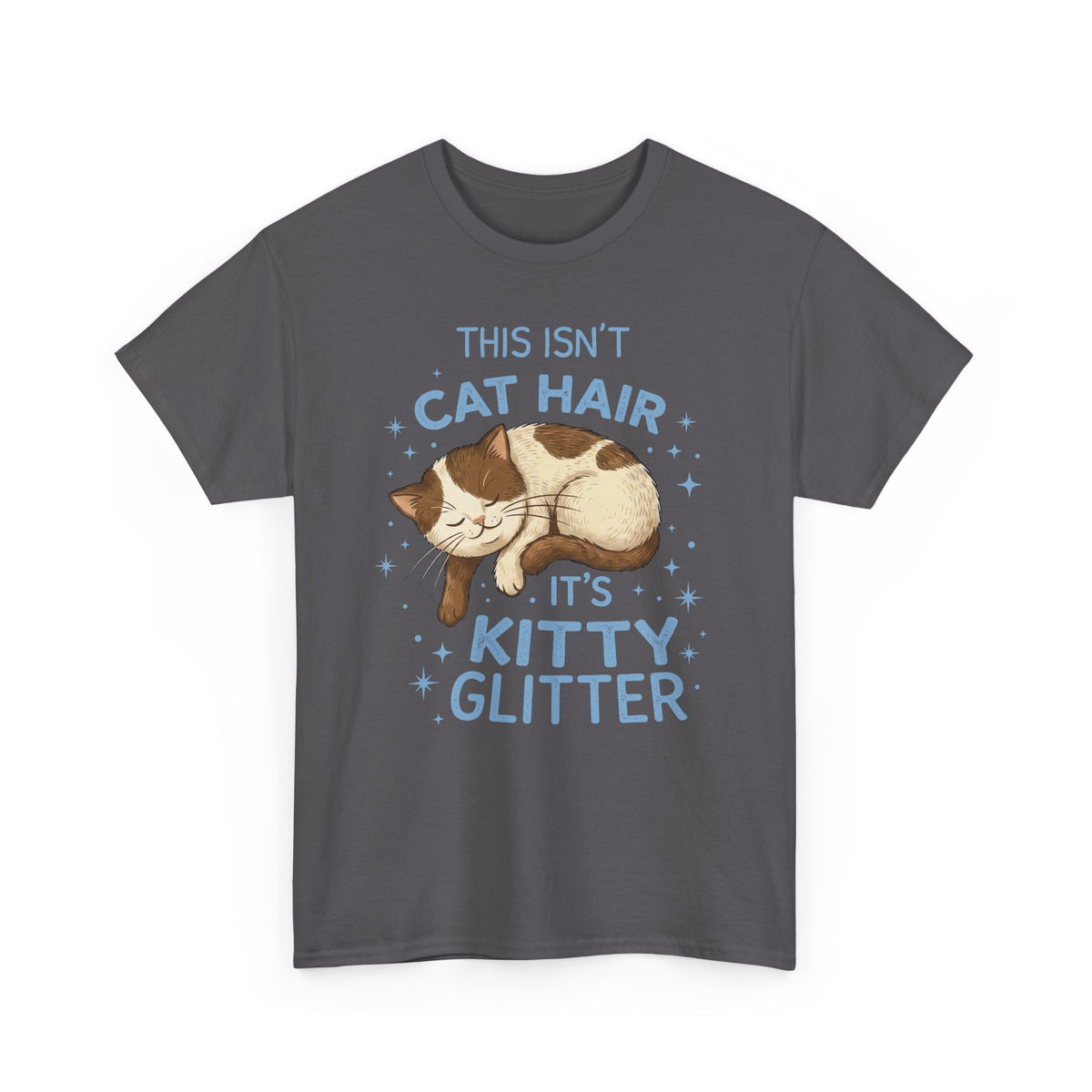 Kitty Glitter T-Shirt — "This Isn't Cat Hair" Cat Lover Tee