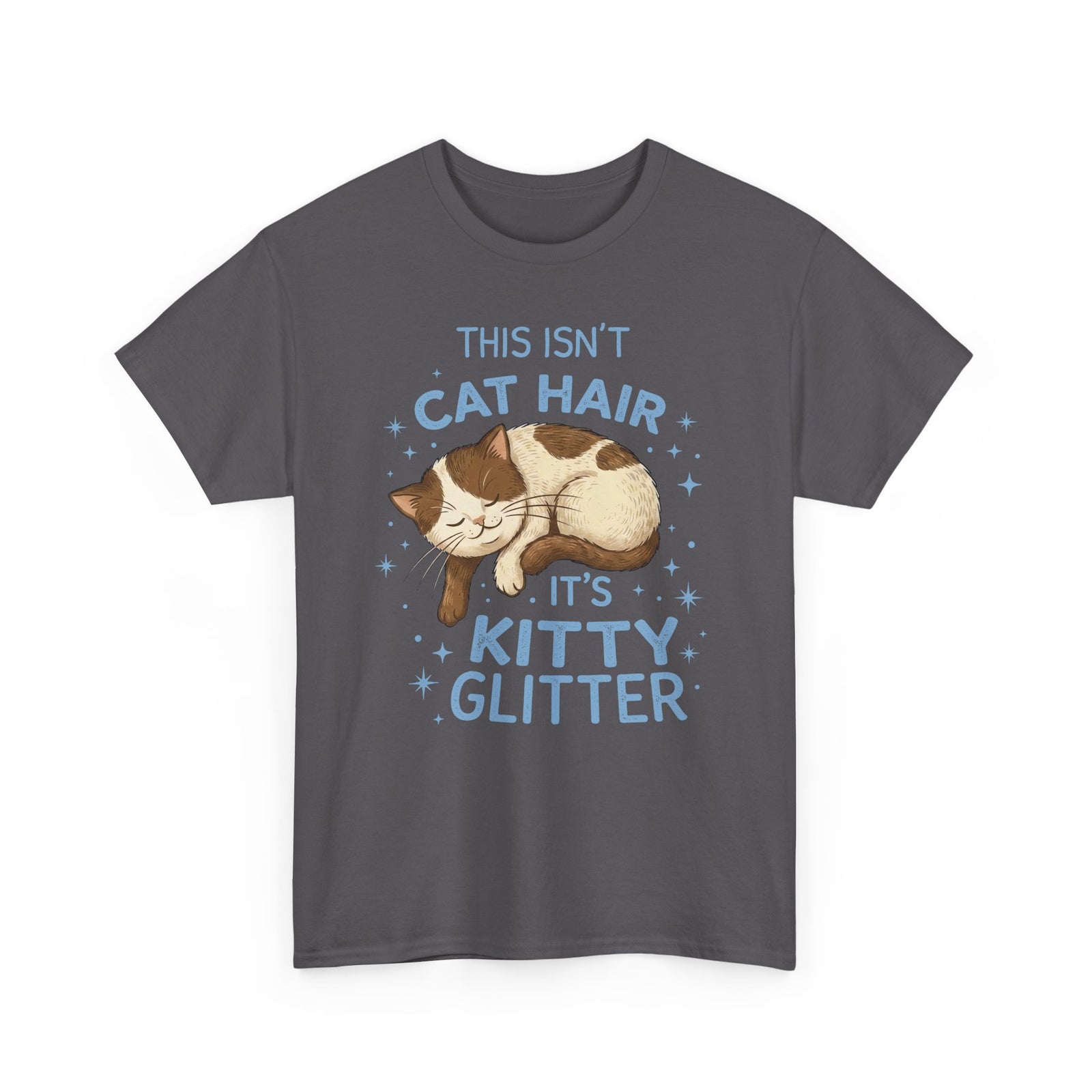 Kitty Glitter T-Shirt — "This Isn't Cat Hair" Cat Lover Tee