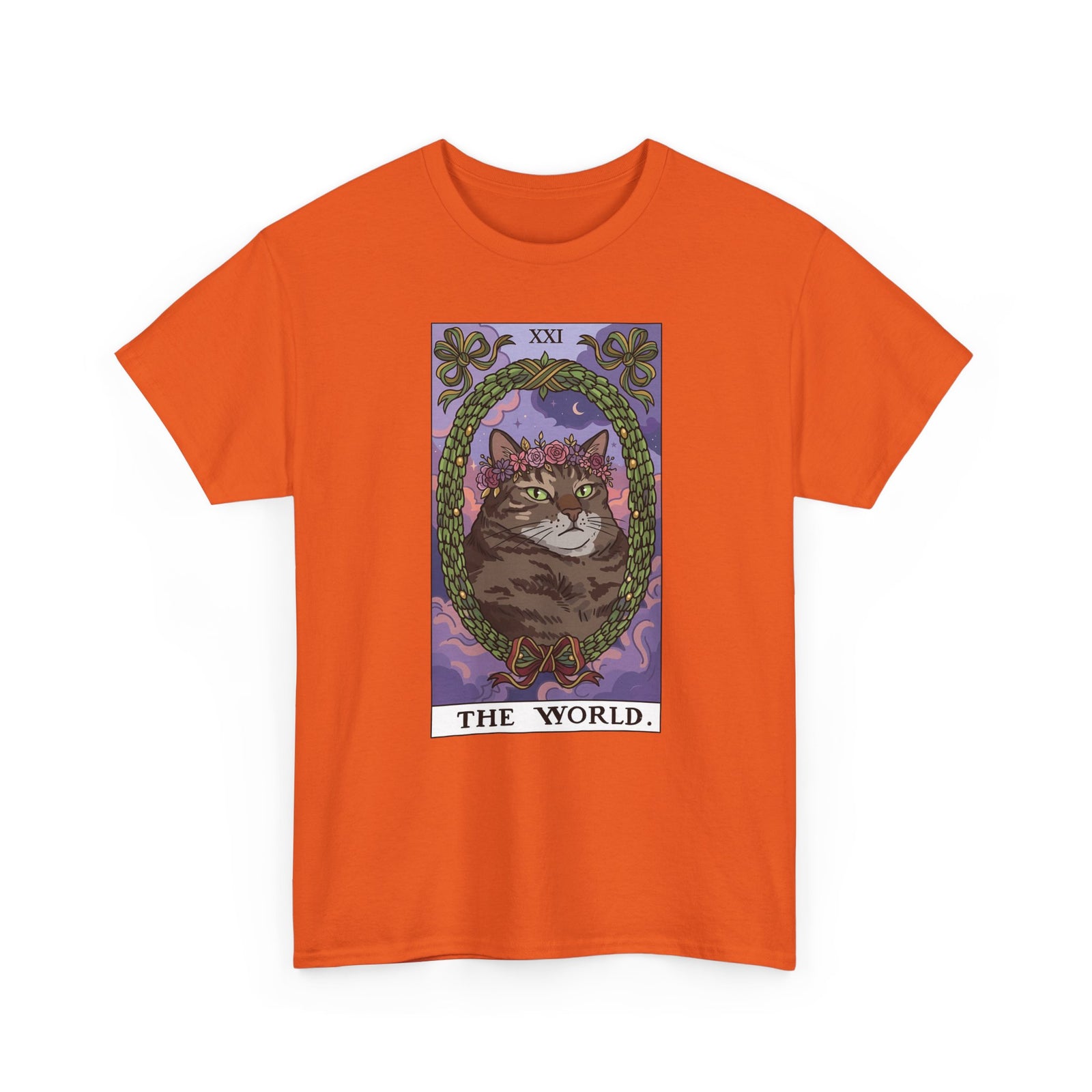 Cat the World Tarot Card T-Shirt