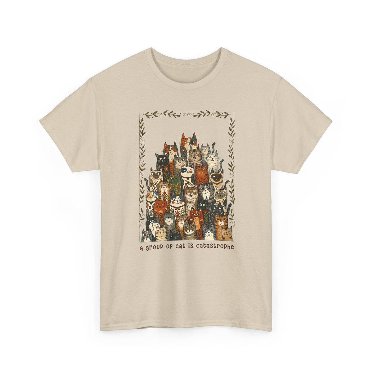 'A Group of Cats Is Catastrophe' T-Shirt — Funny Cat Lover Tee