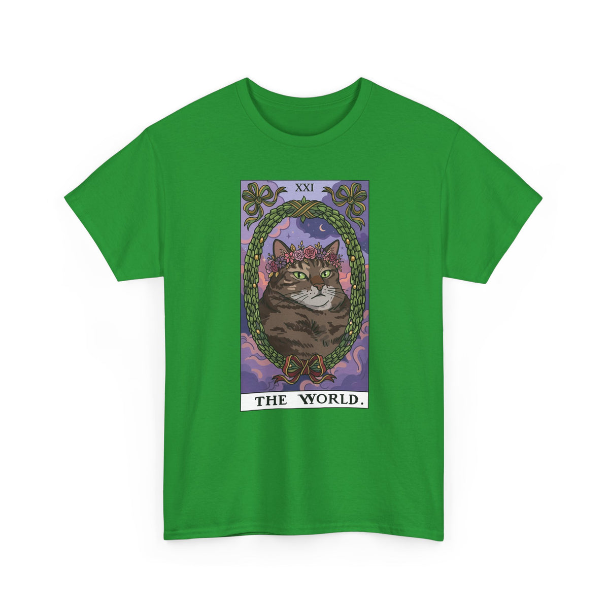 Cat the World Tarot Card T-Shirt