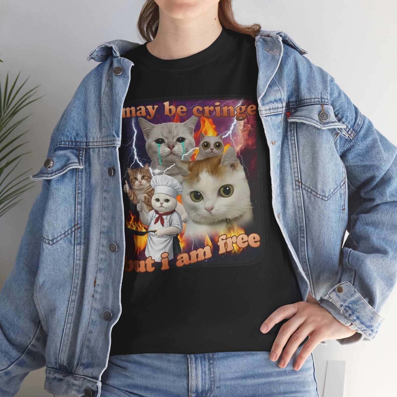 "I May Be Cringe But I Am Free" T-Shirt — Funny Self-Expression Tee