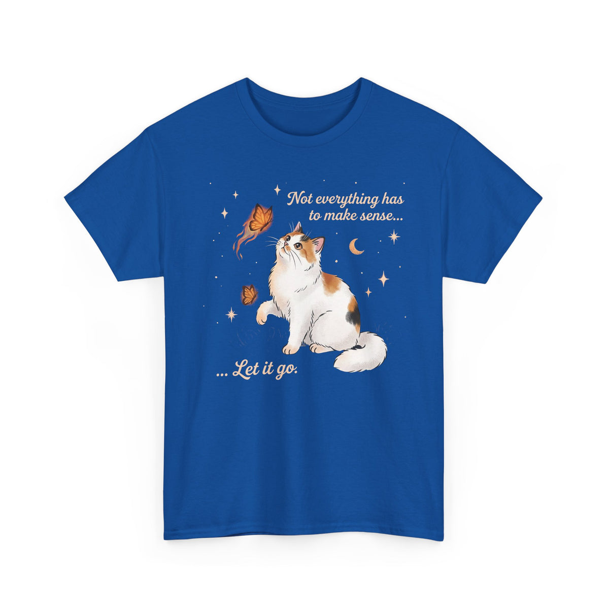 Vintage Whimsical Cat T-Shirt — Spiritual Quote Graphic Tee