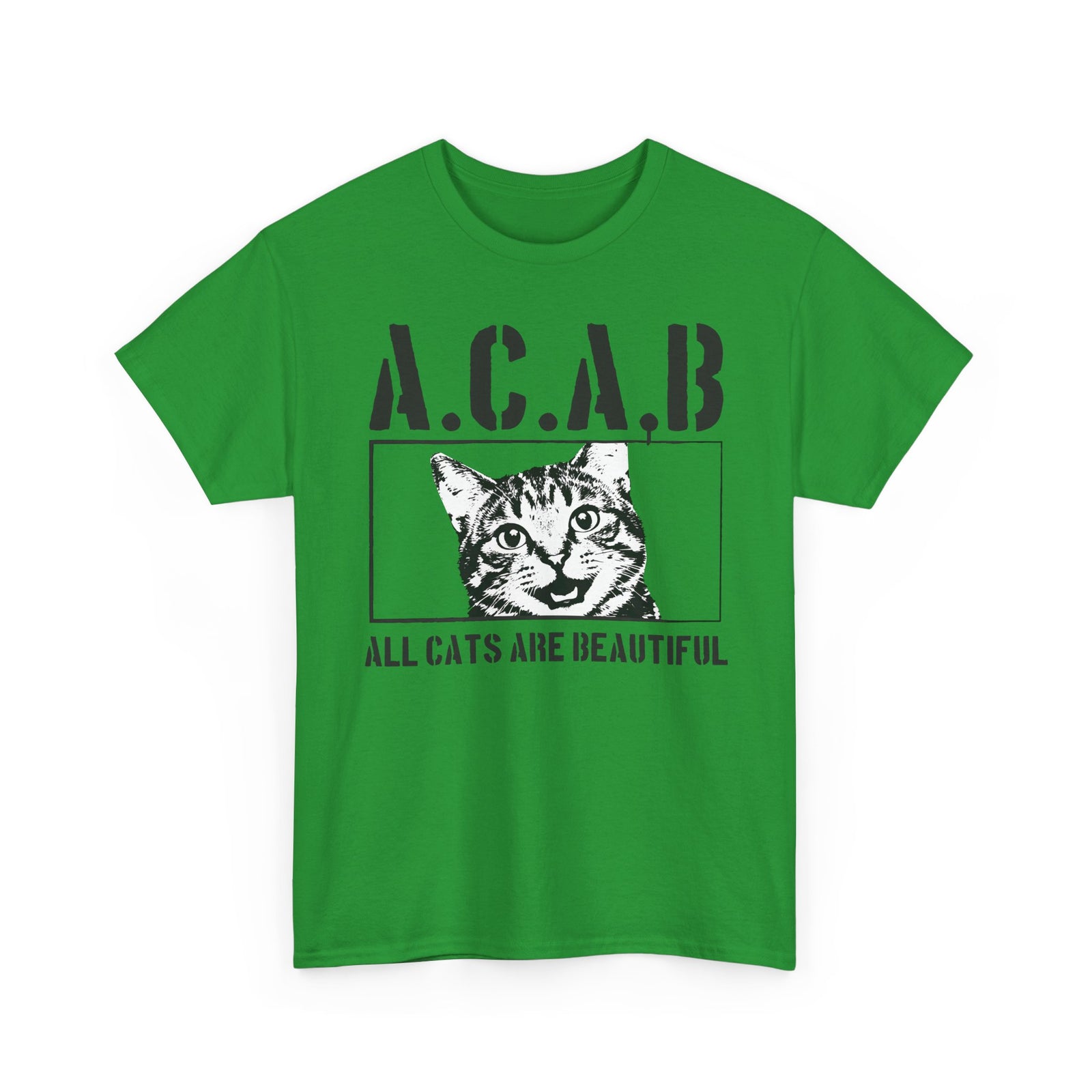 ACAB “All Cats Are Beautiful” T-Shirt — Cute Cat Lover Graphic Tee