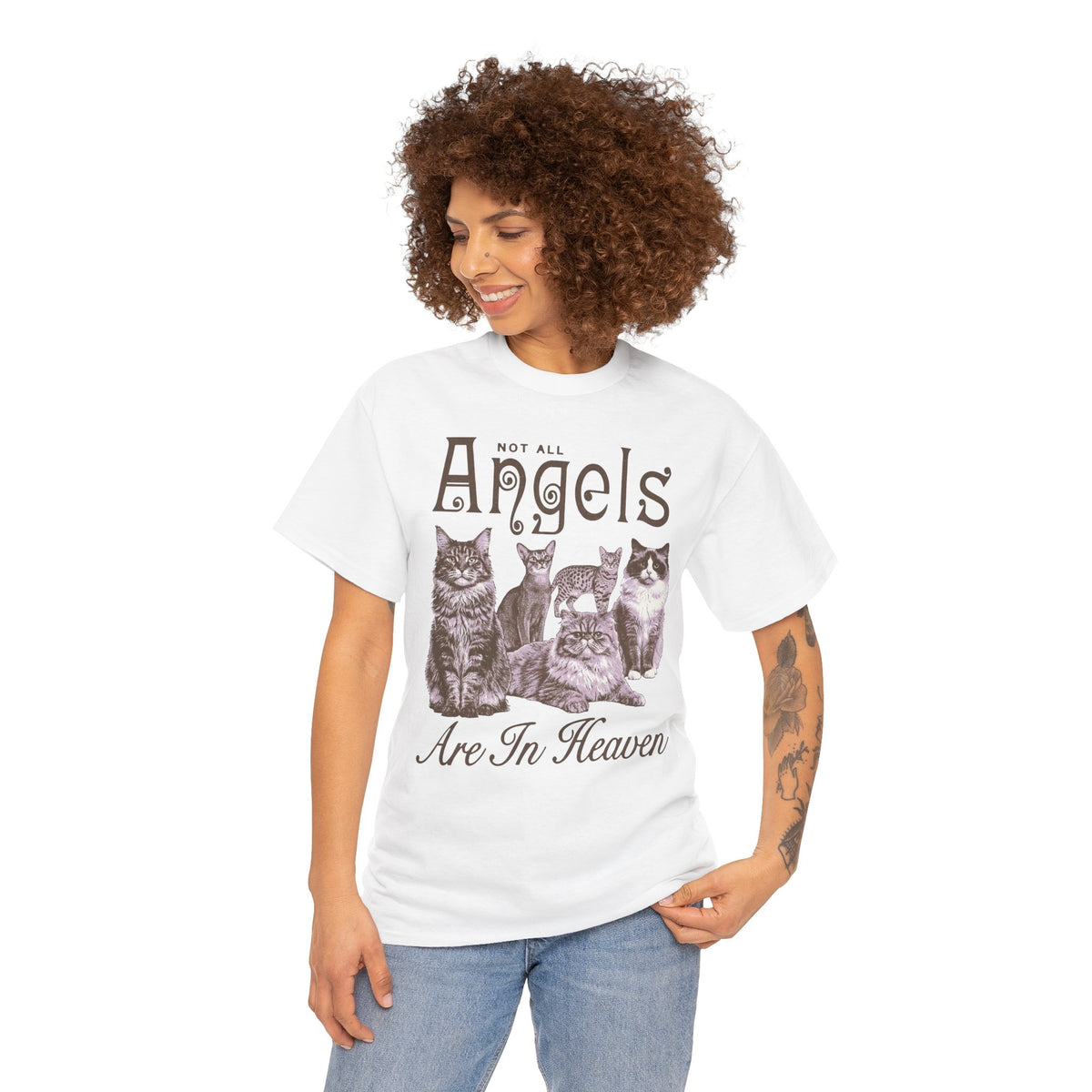 Not All Angels Are In Heaven T-Shirt — Cat Lovers Memorial Tee