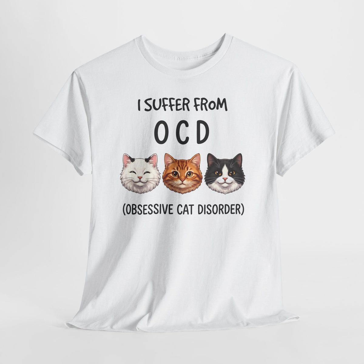 I Suffer From OCD Obsessive Cat Disorder T-Shirt — Funny Pet Lover Tee