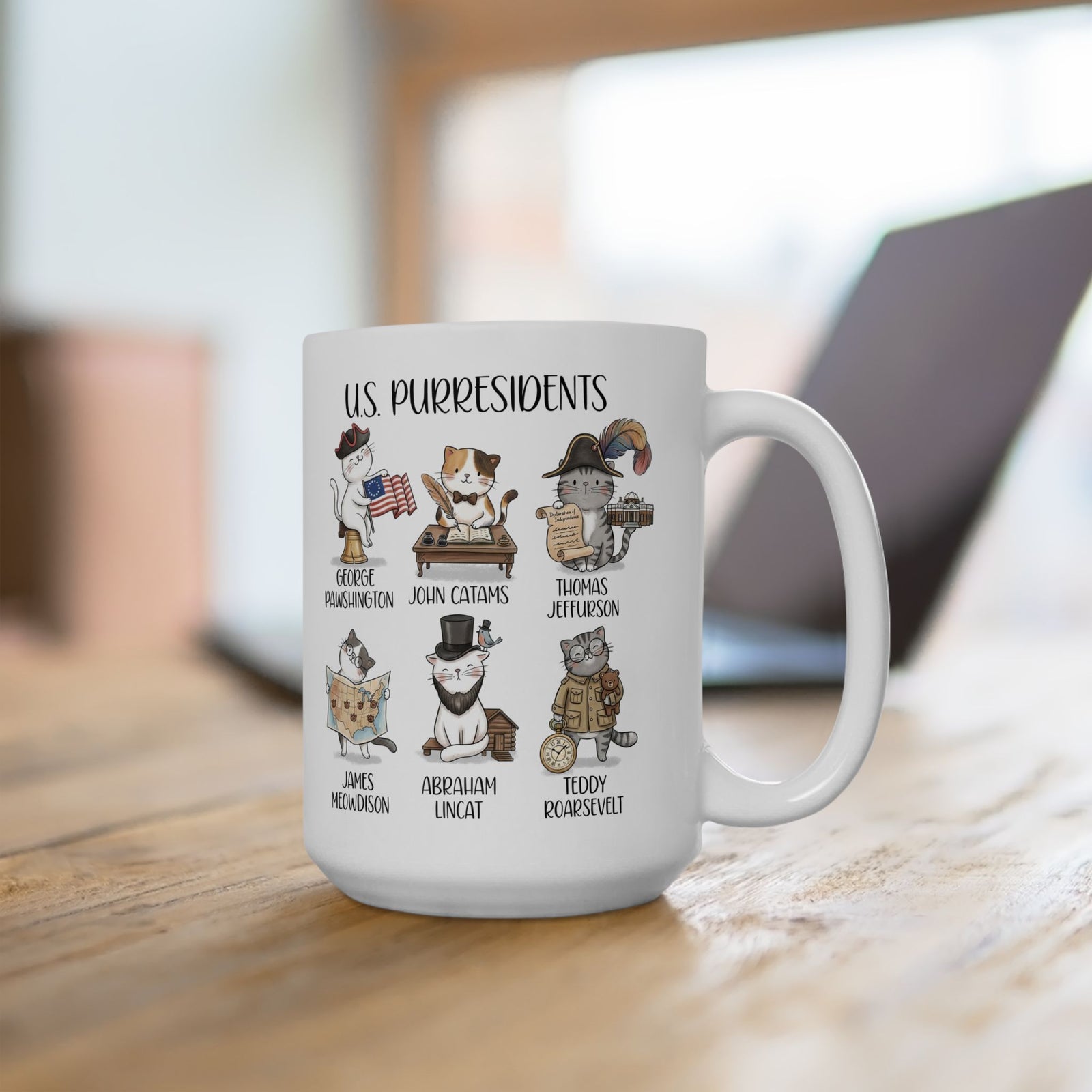 US Purresidents Funny Cat Ceramic Mug
