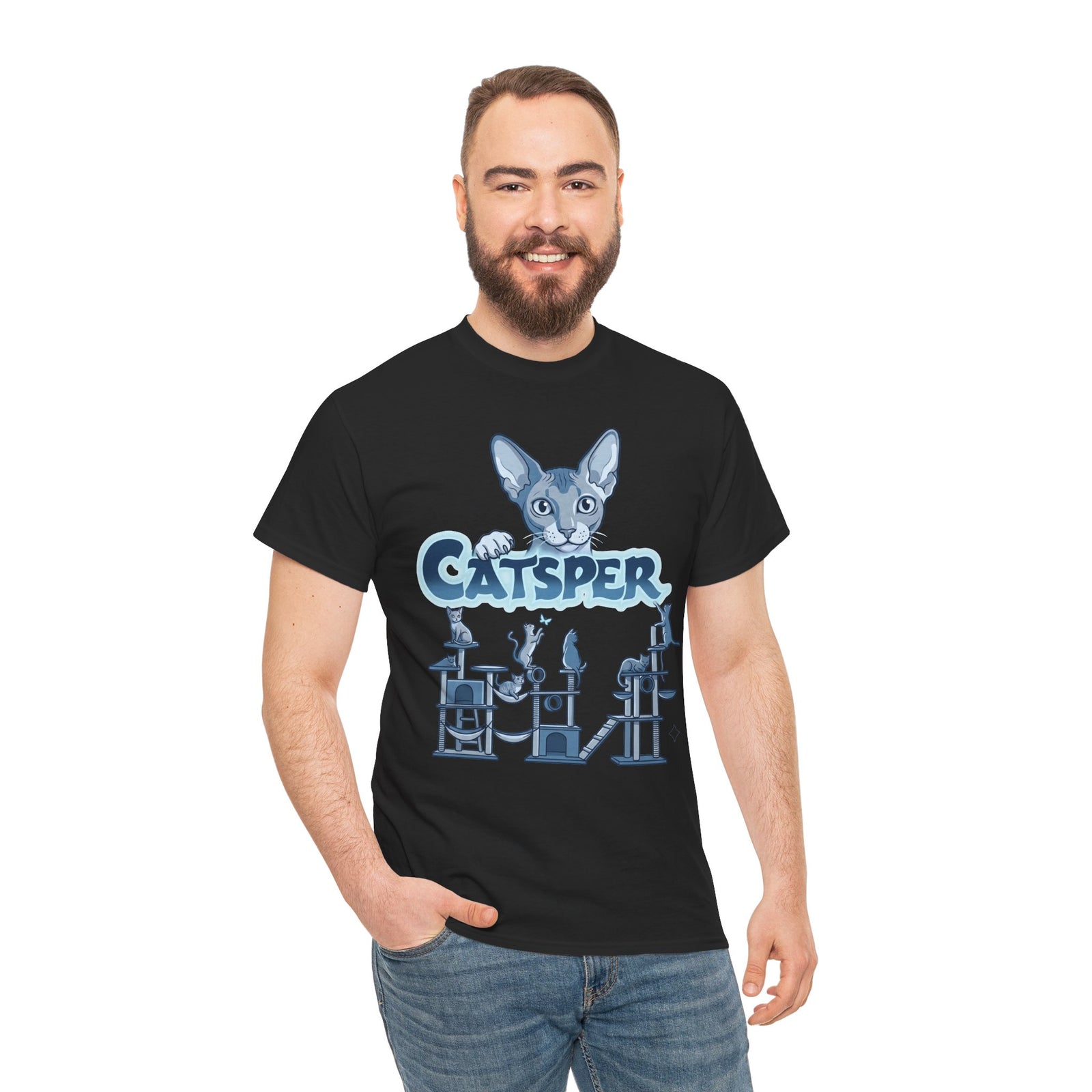 Cat Lab T‑Shirt — "CatspER" Retro Science Cat Tee