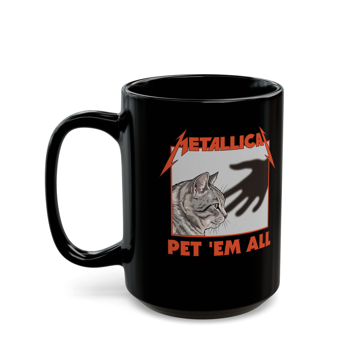 Pet 'em All Cat Lover Black Mug