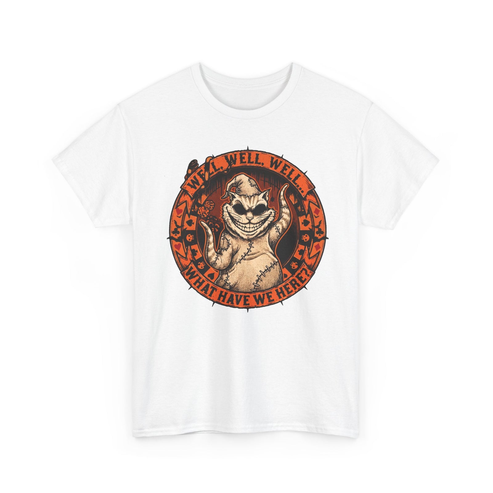 Well Well Well What Have We Here Oogie Boogie Cat — Spooky Halloween Art