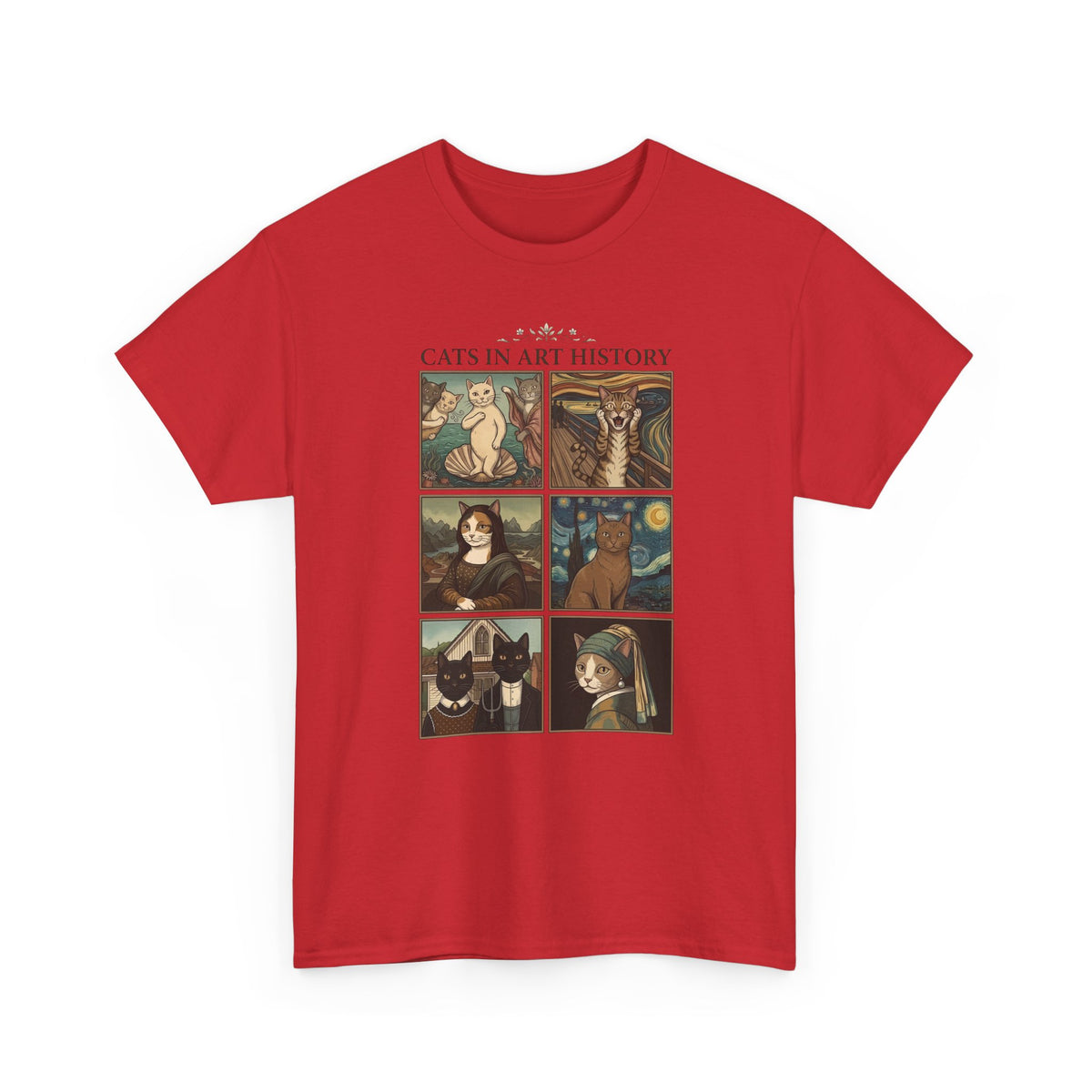 Cats in Art History T-Shirt — Vintage Art Cat Tee for Cat Lovers & Art Fans