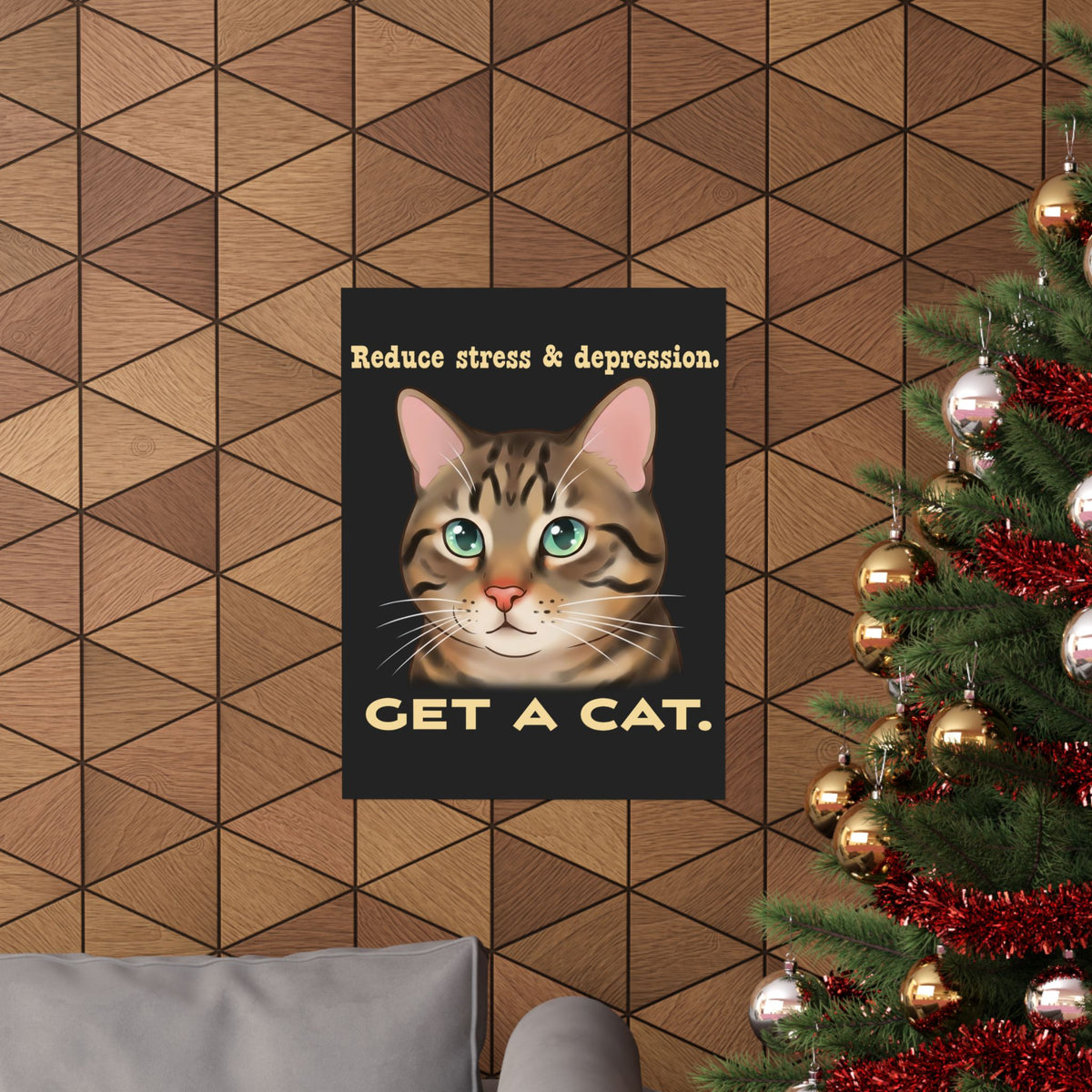 Get a Cat Poster — Cute Cat Lover Poster