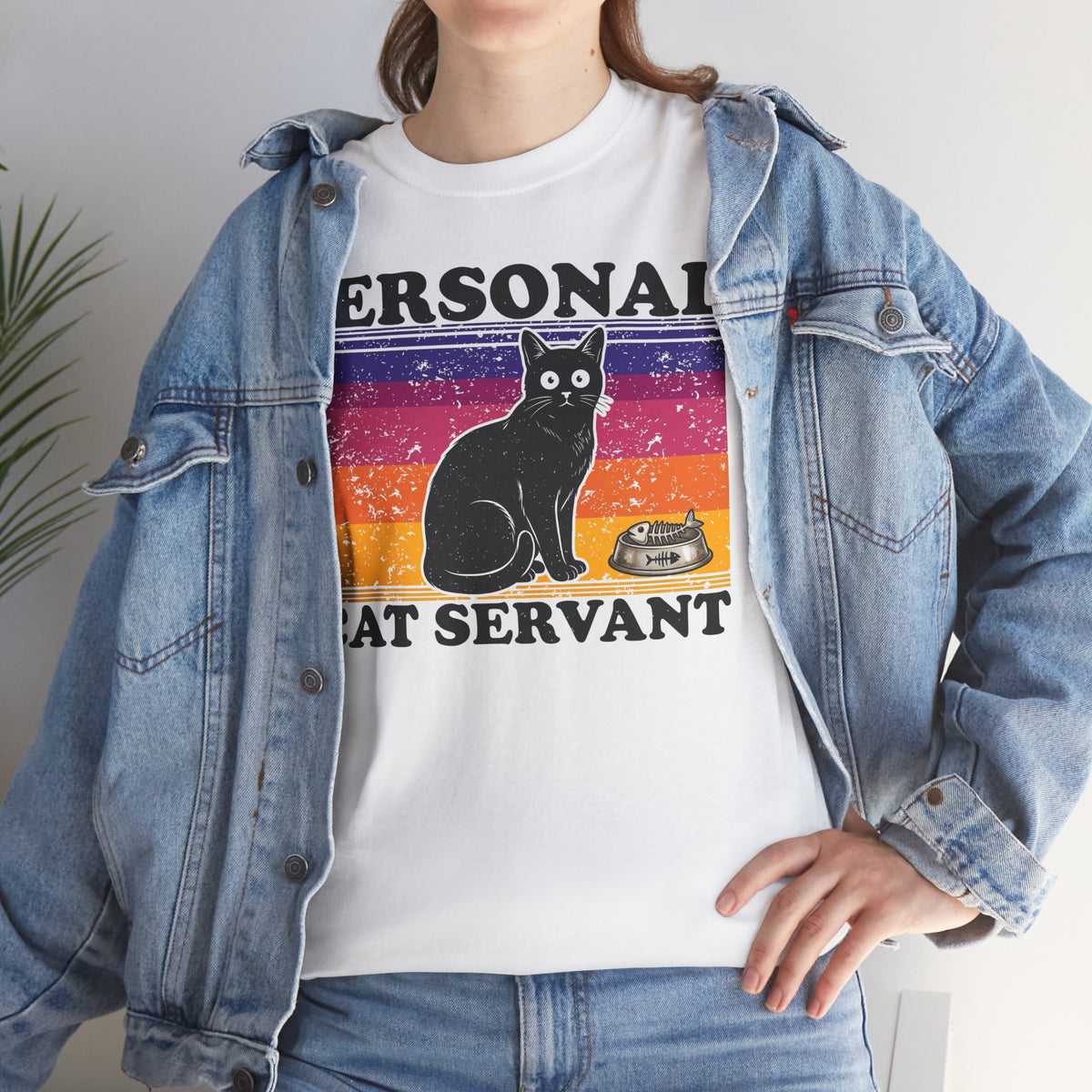 Personal Cat Servant T-Shirt — Funny Cat Lover Tee