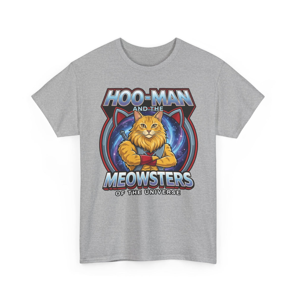 Hoo-Man and the Meowsters of the Universe T-Shirt