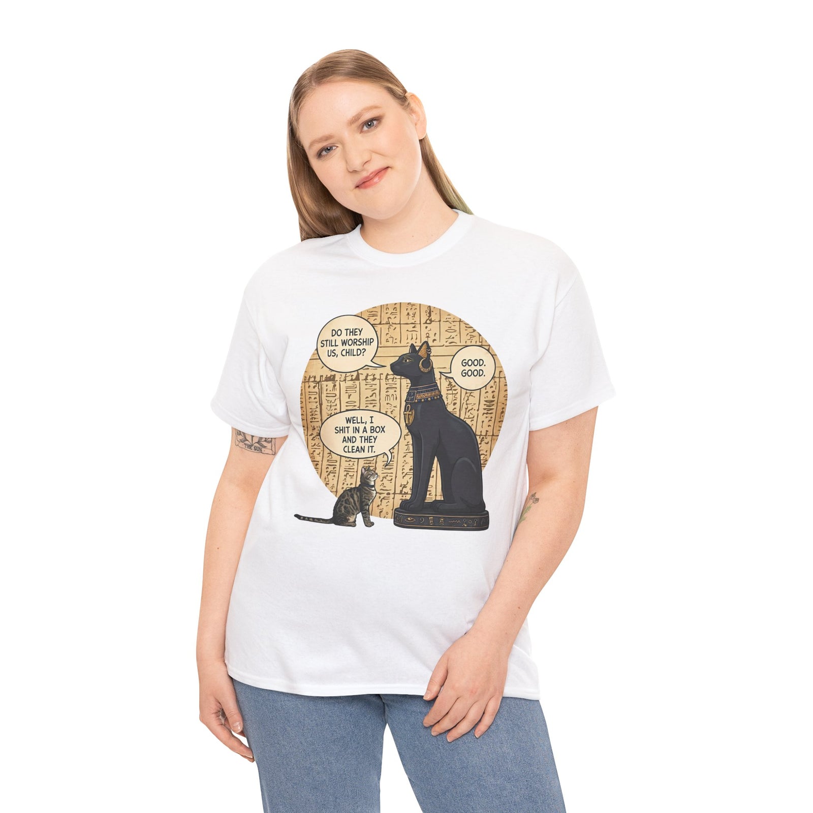 Do People Still Worship Cats? Funny T-Shirt — Novelty Cat Lover Tee