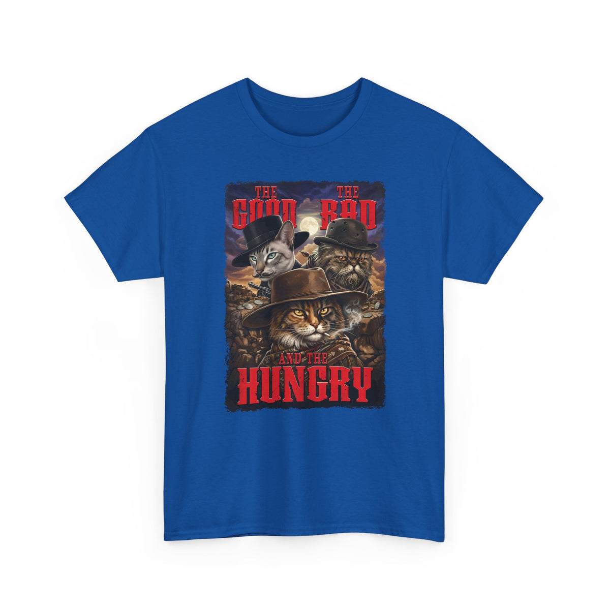 The Good The Bad The Hungry — Cat Parody T-Shirt