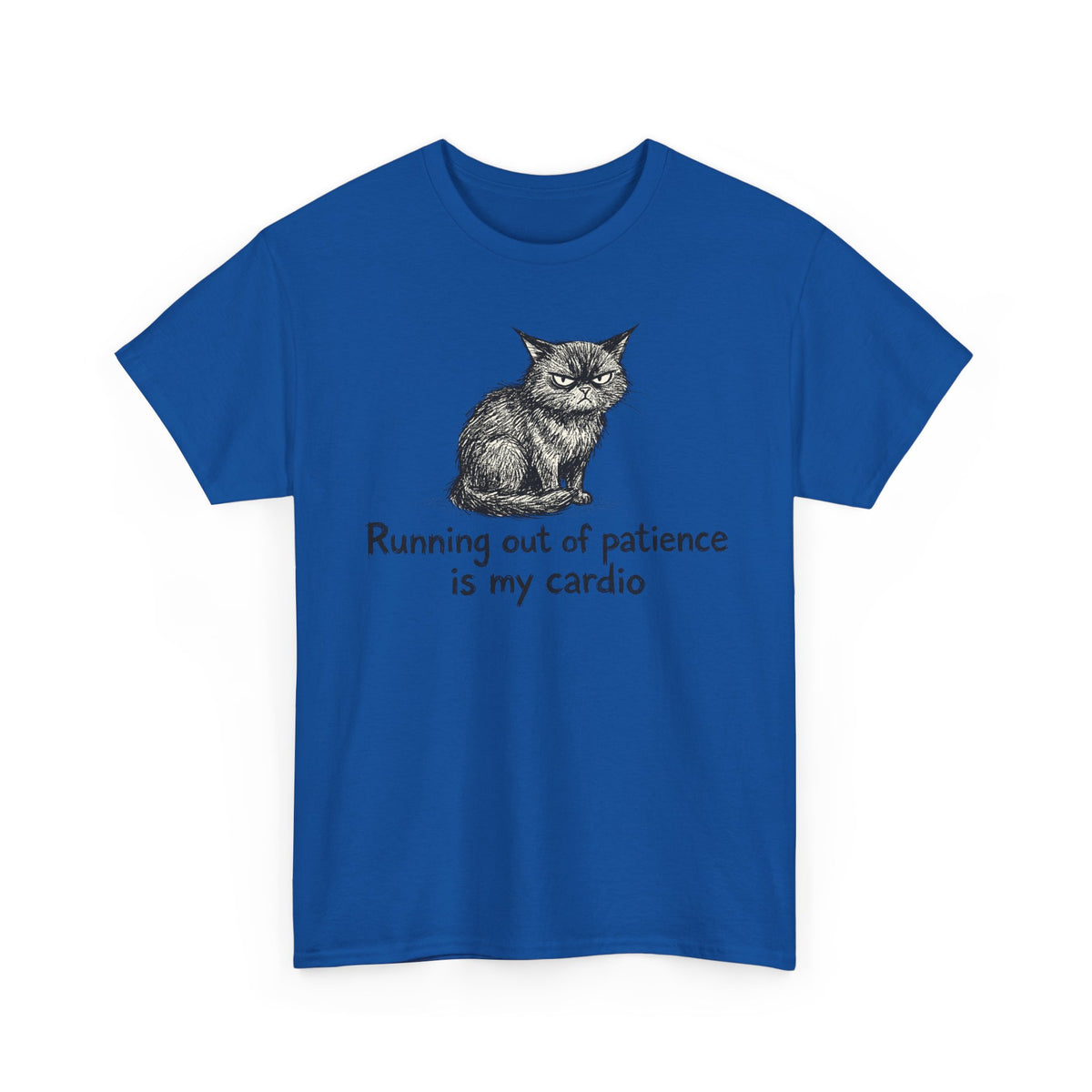 Running Out Of Patience Is My Cardio Cat T-Shirt