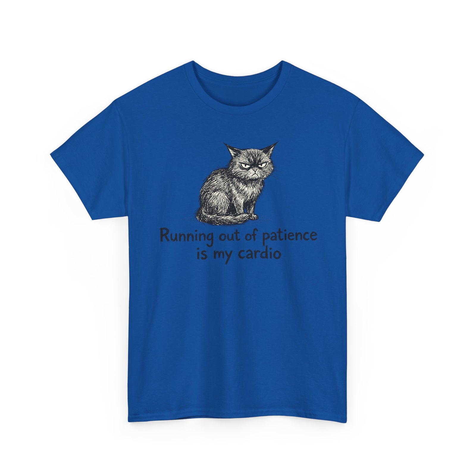Running Out Of Patience Is My Cardio Cat T-Shirt