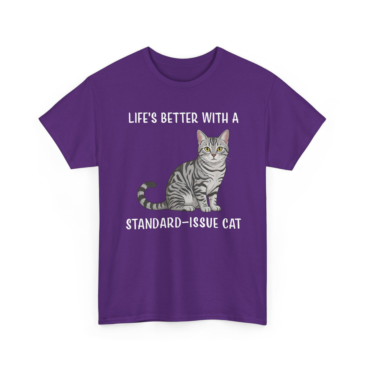 Standard Issue Cat T-Shirt Cute Graphic Cat Tee