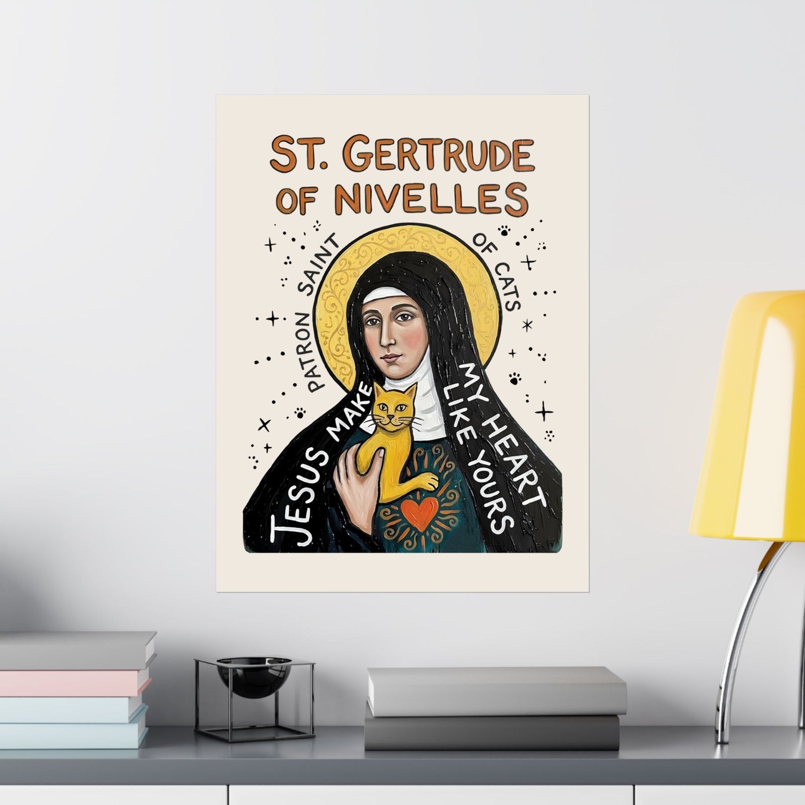 Saint Patron of Cats Poster