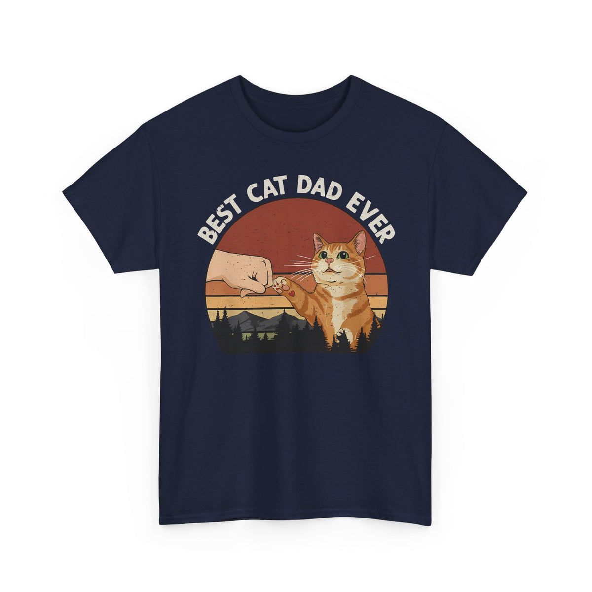Best Cat Dad Ever Tee — Funny Cat Dad T-Shirt