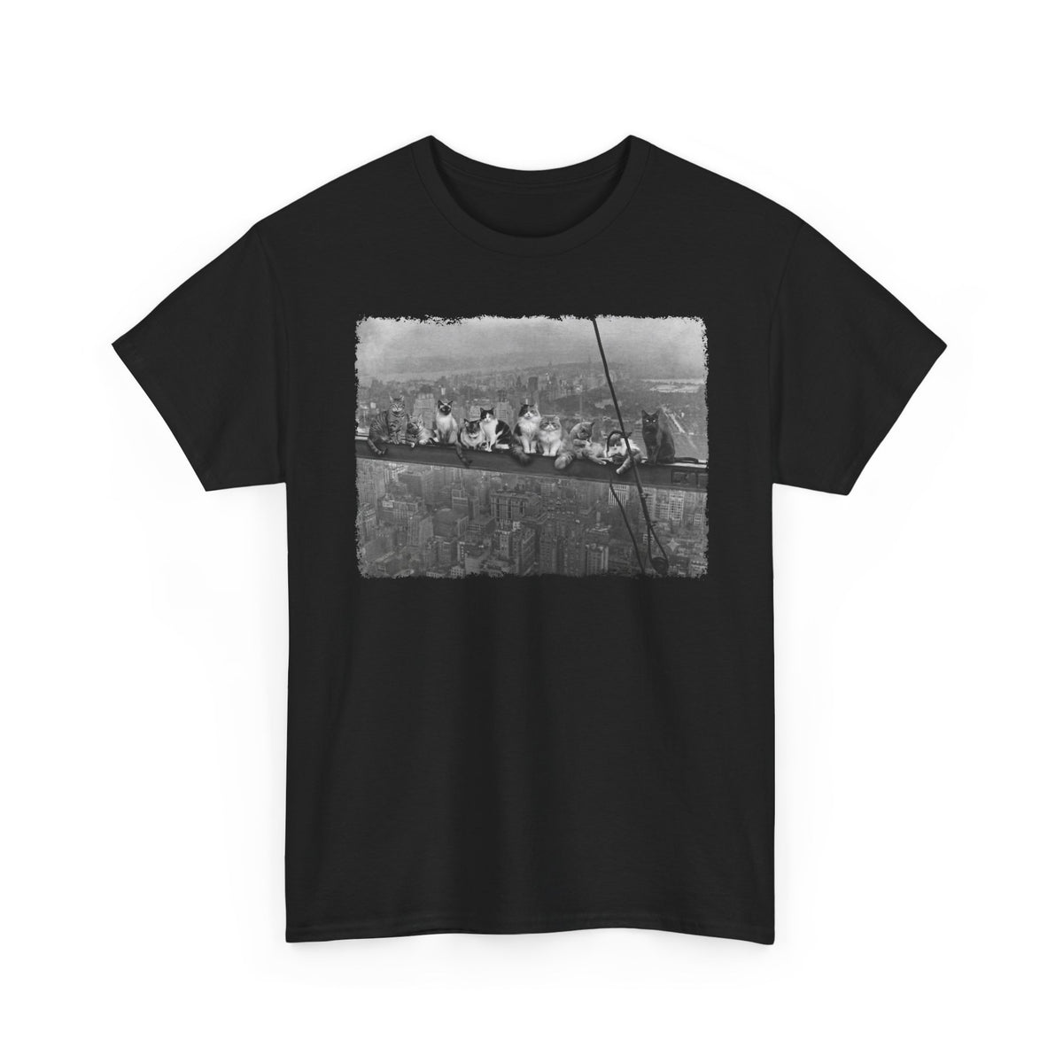 Skyscraper Cats T-Shirt — Urban Cat Skyline Tee